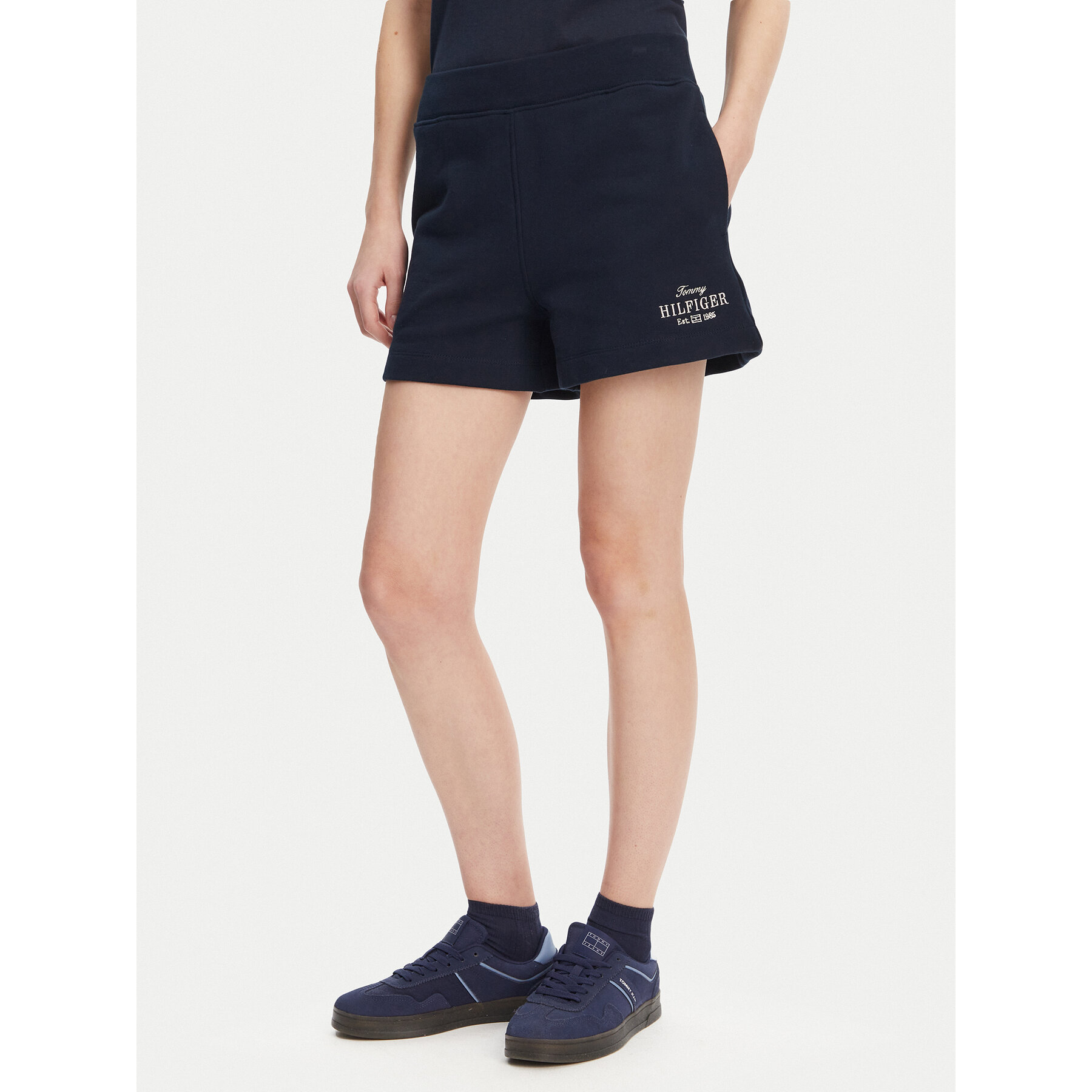 Tommy Hilfiger Sportshorts WW0WW45518 Dunkelblau Regular Fit