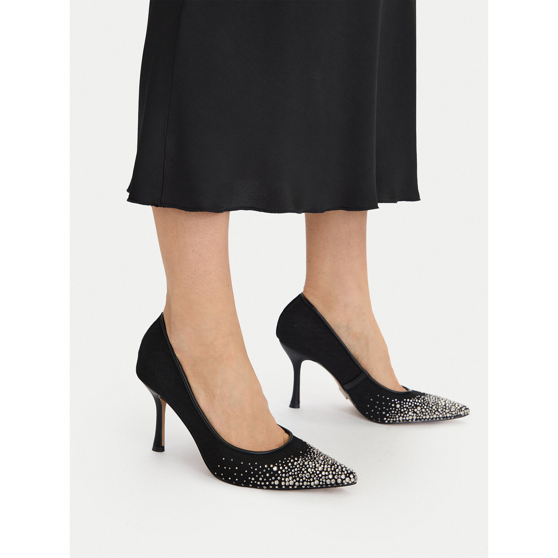 Pantofi cu toc subțire Steve Madden 11003845 Negru