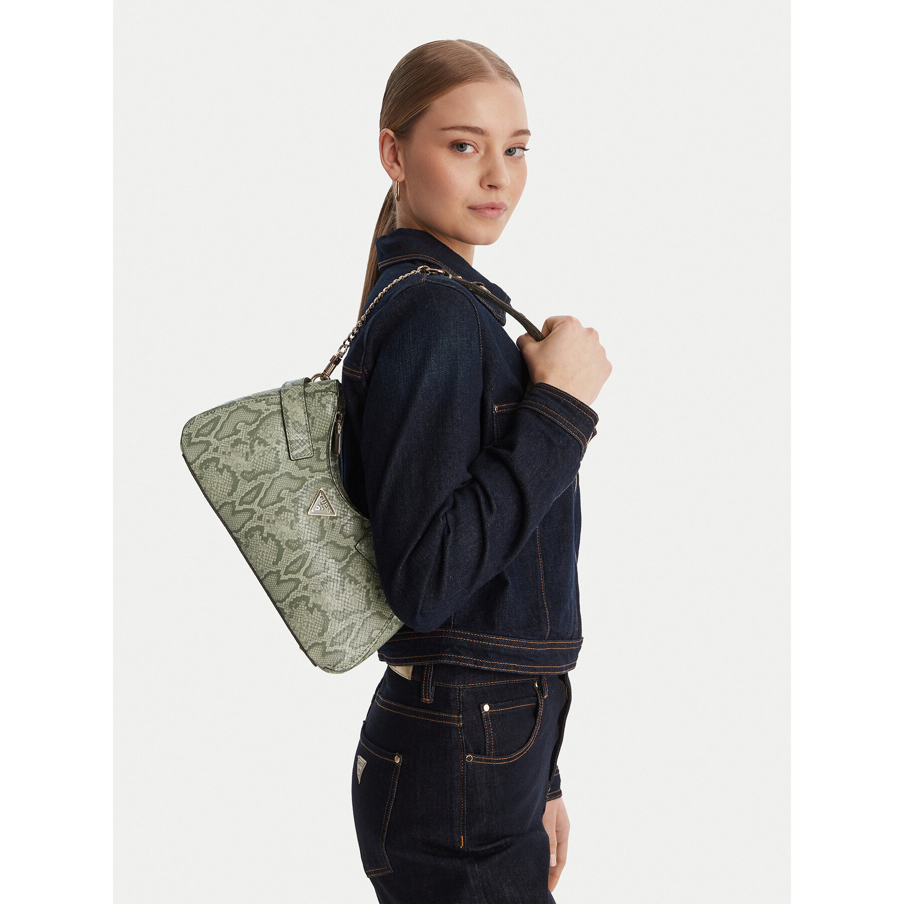 Geantă Guess Serenova HWKG80 91180 Verde