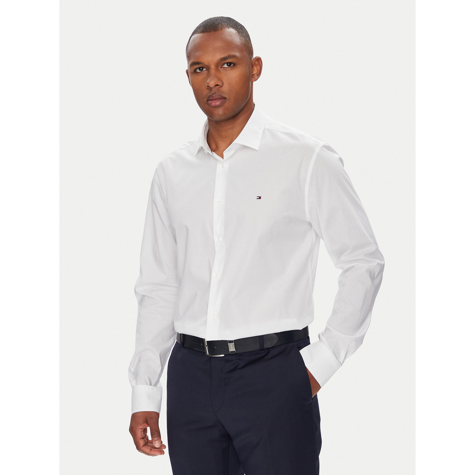 Tommy Hilfiger Hemd MW0MW38347 Weiß Slim Fit
