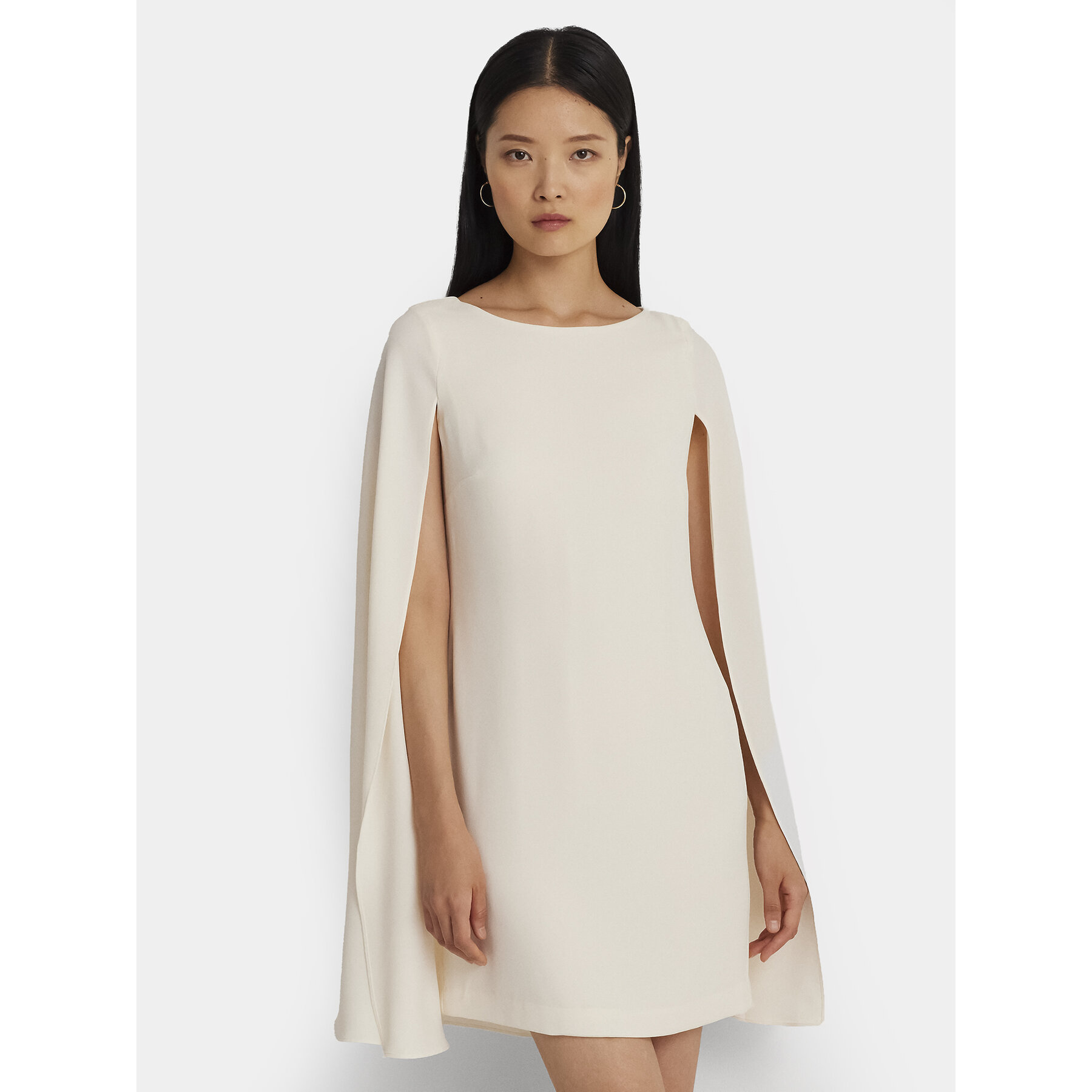 Lauren Ralph Lauren Coctailkleid 253855210006 Écru Relaxed Fit
