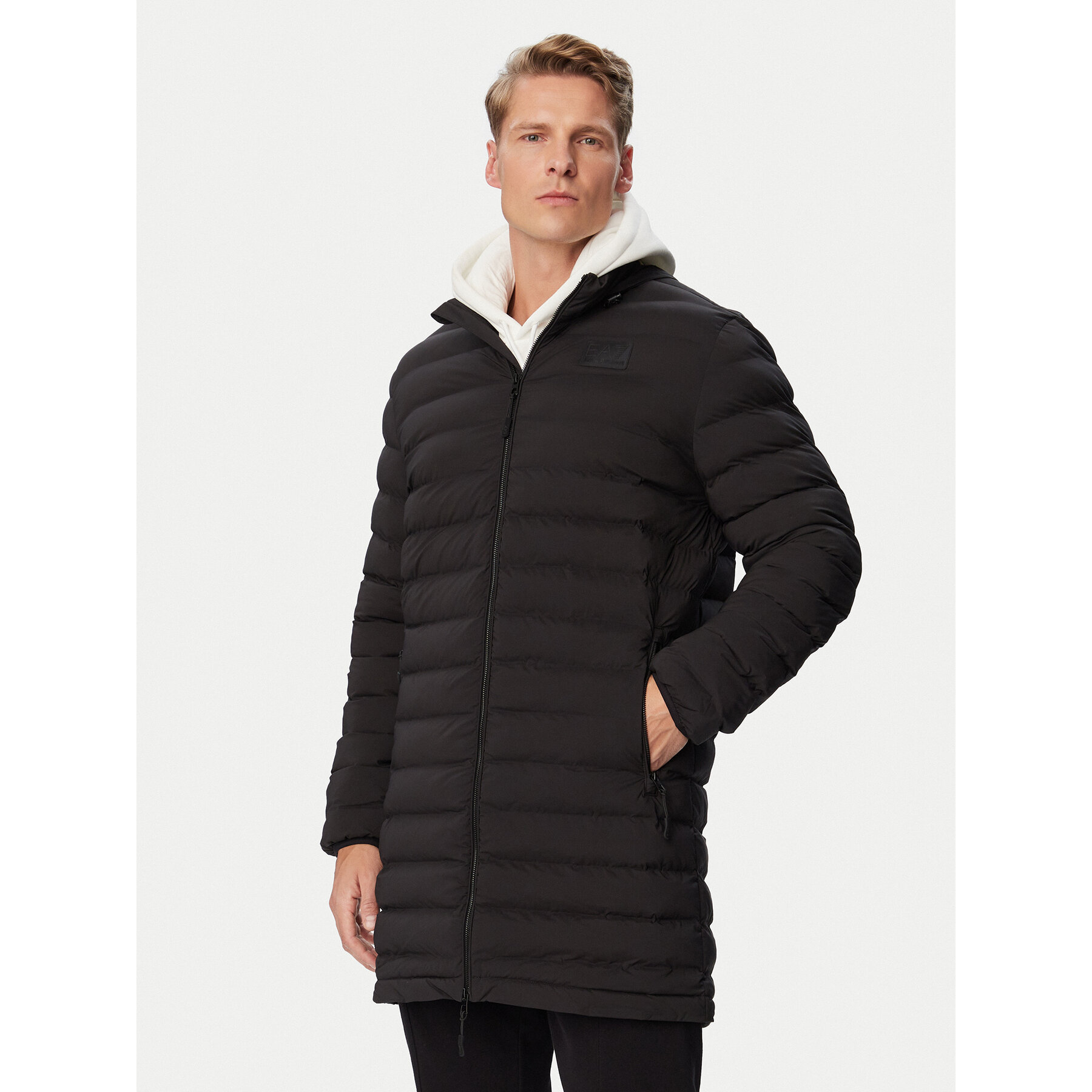 EA7 Emporio Armani Übergangsjacke 7M002385 AF15953 UC001 Schwarz Slim Fit