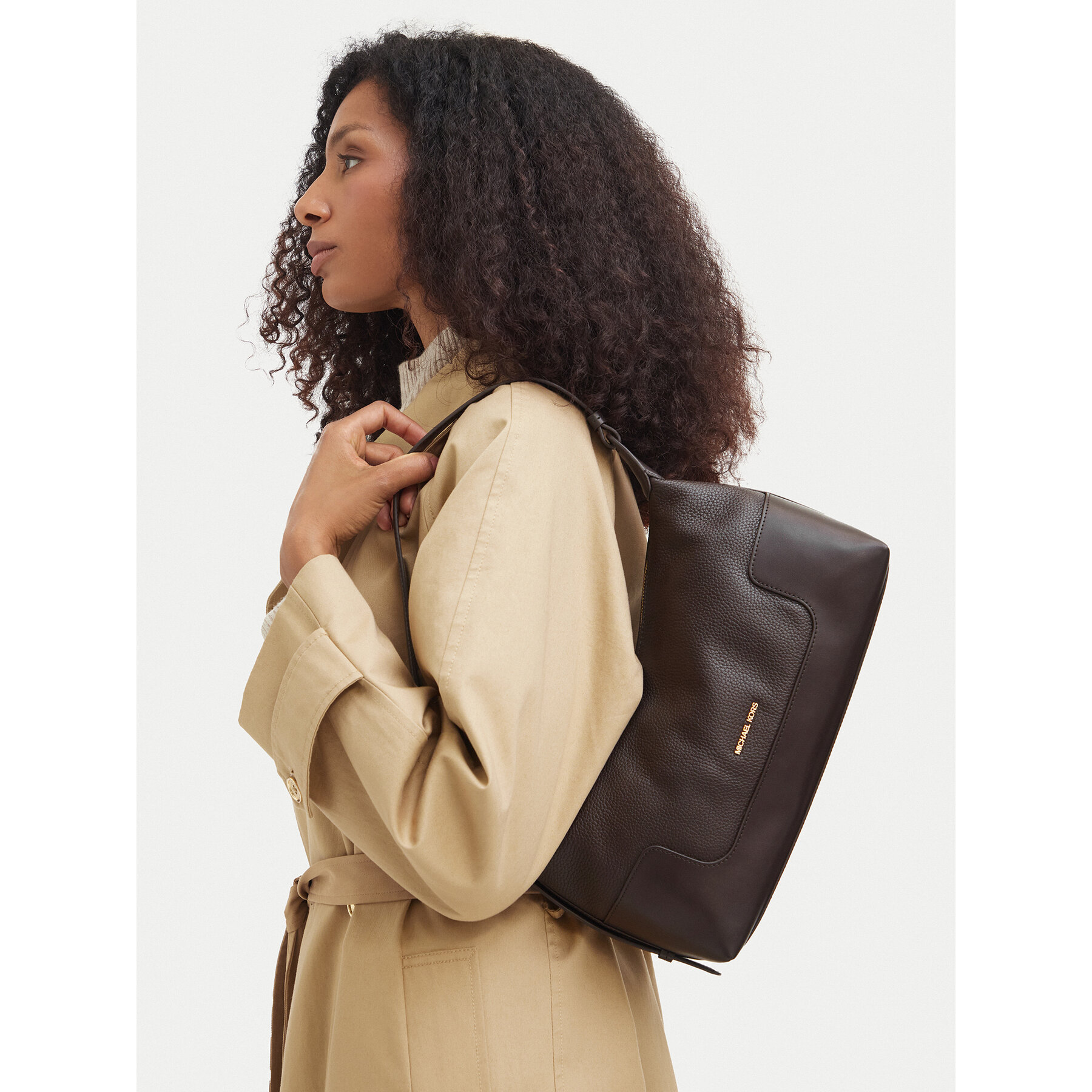 Torbica MICHAEL Michael Kors Teddi 30F6G24L2L Tamno smeđa
