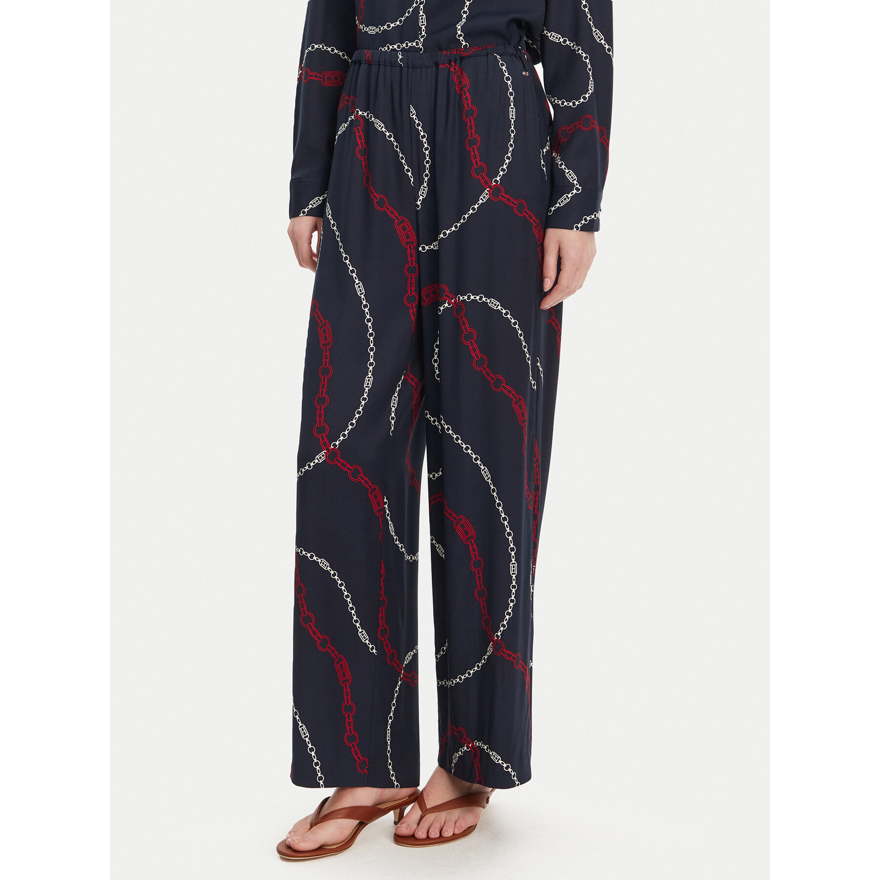 Tommy Hilfiger Stoffhose WW0WW44542 Dunkelblau Relaxed Fit