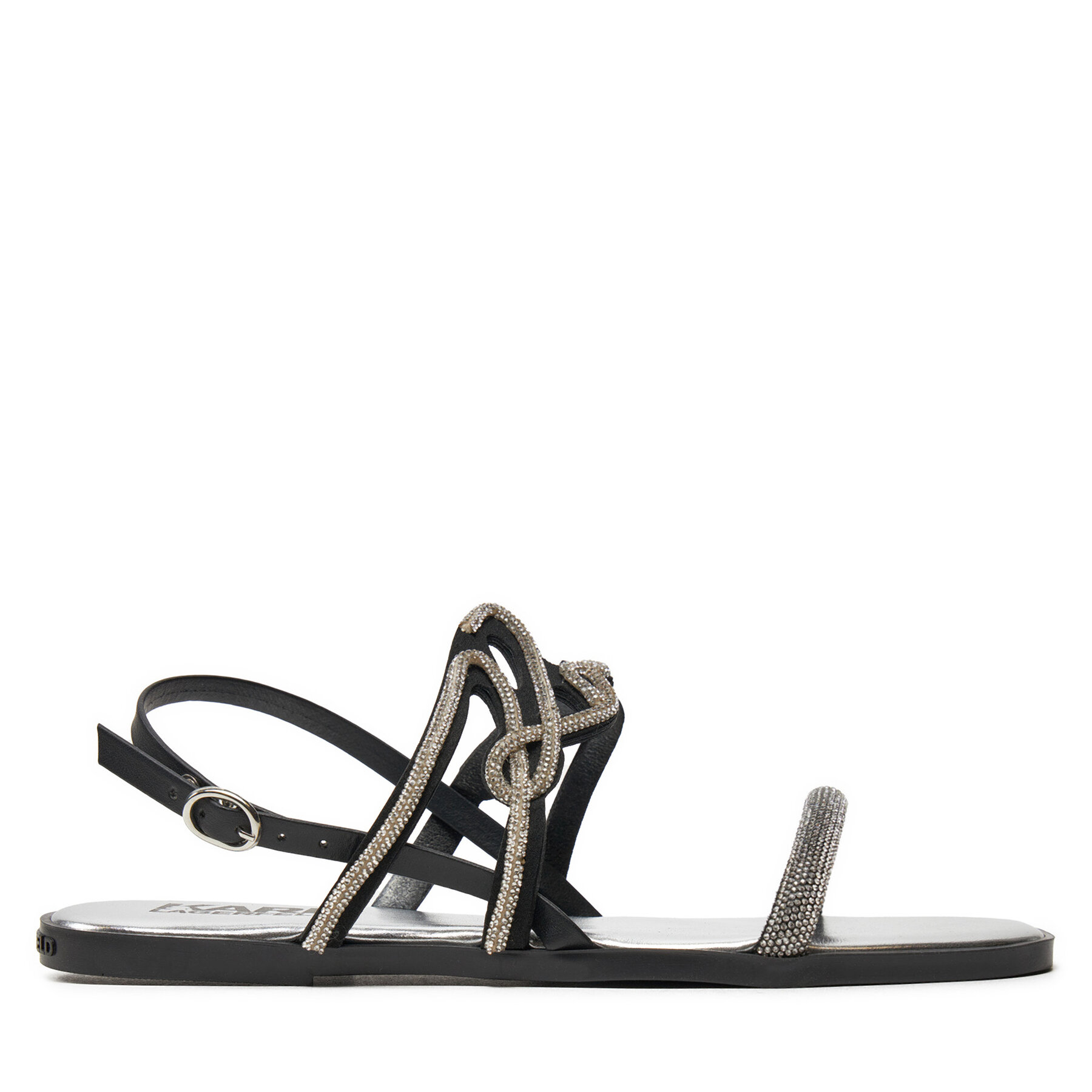 Donna Sandali KARL LAGERFELD, Taglia 37, Argento, KL87425, taglia : 37