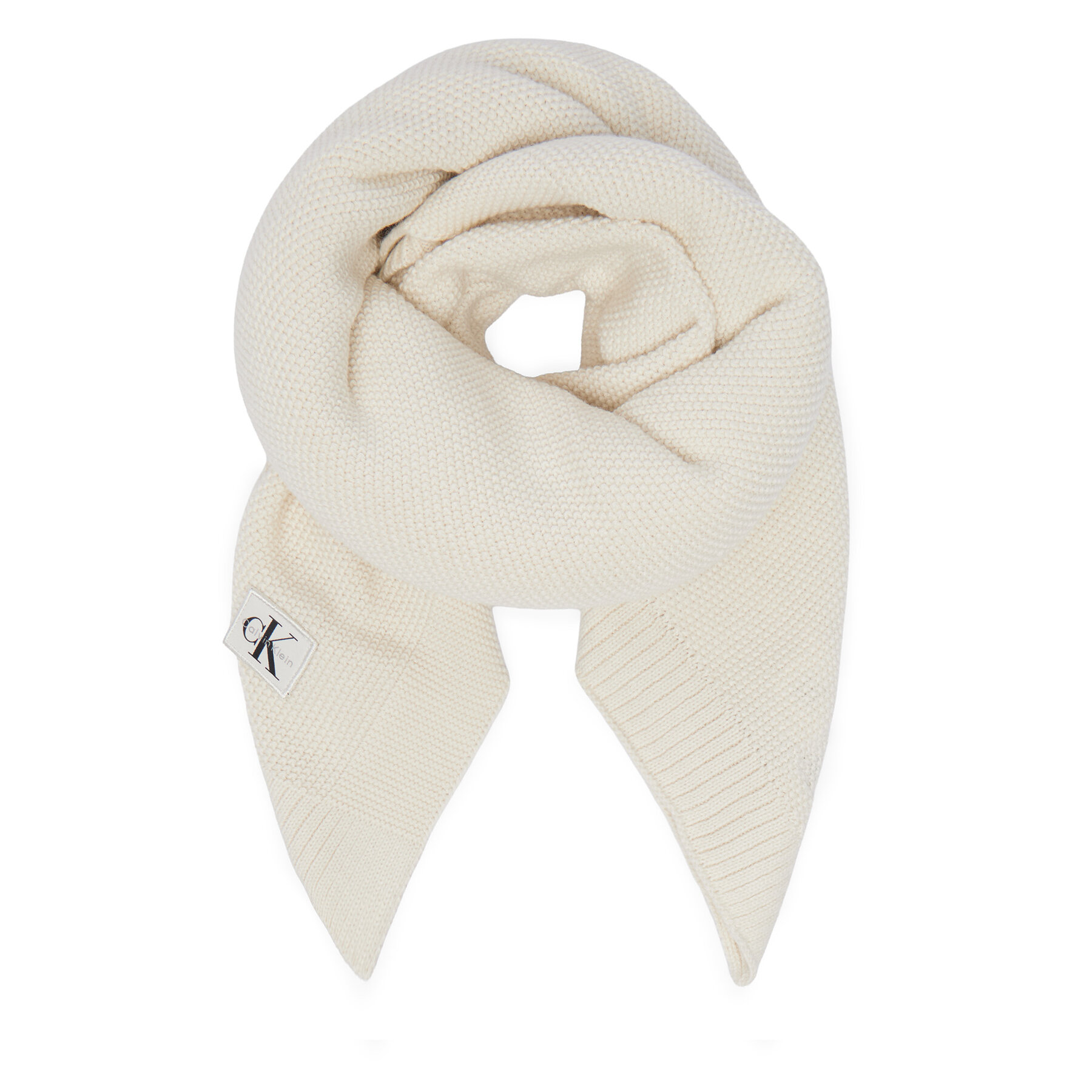 Šal Calvin Klein Jeans Knit Baby Blanket Giftbox LVCKFJN08N Kremna
