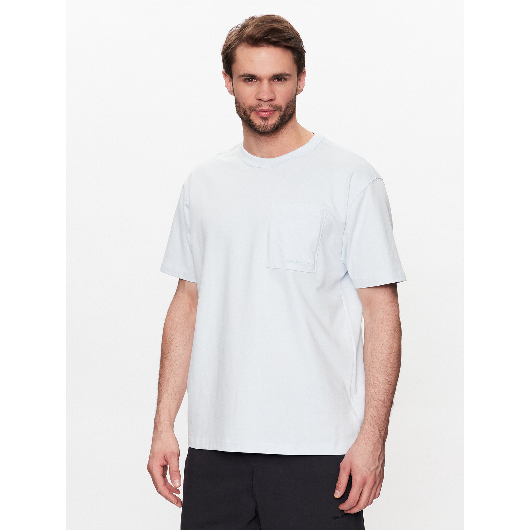 New Balance Póló MT23567 Kék Relaxed Fit