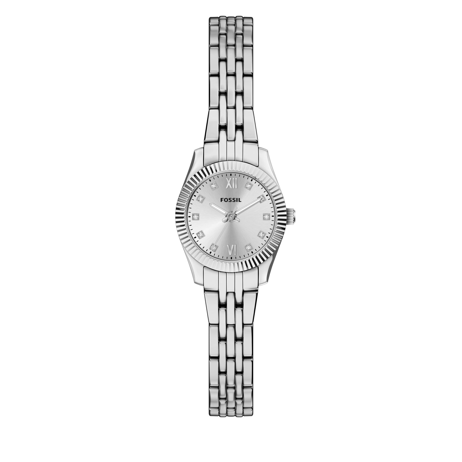 Часовник Fossil Scarlette Mini Three-Hand ES5475 Сребрист
