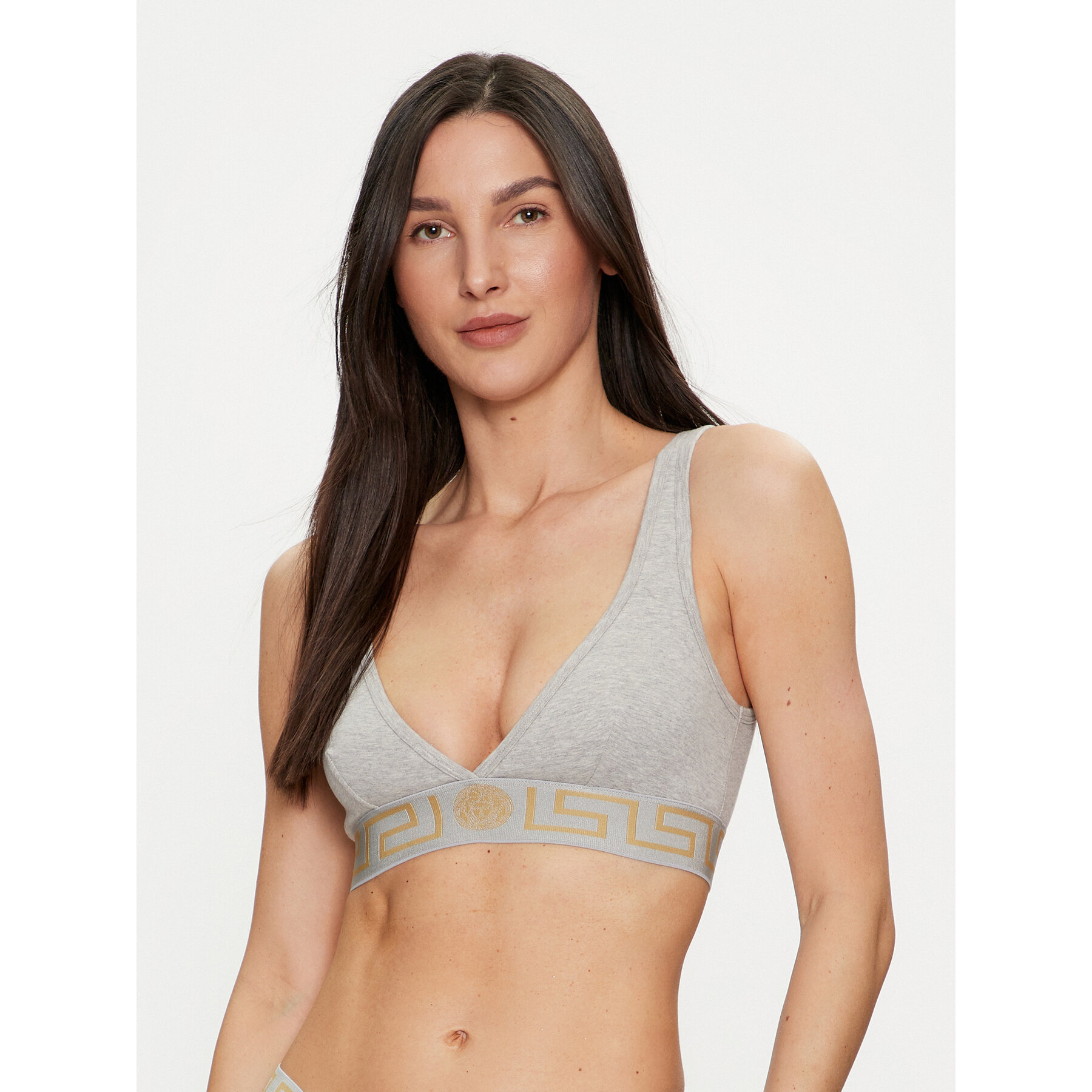 Versace Σουτιέν Bralette AUD01047 Γκρι