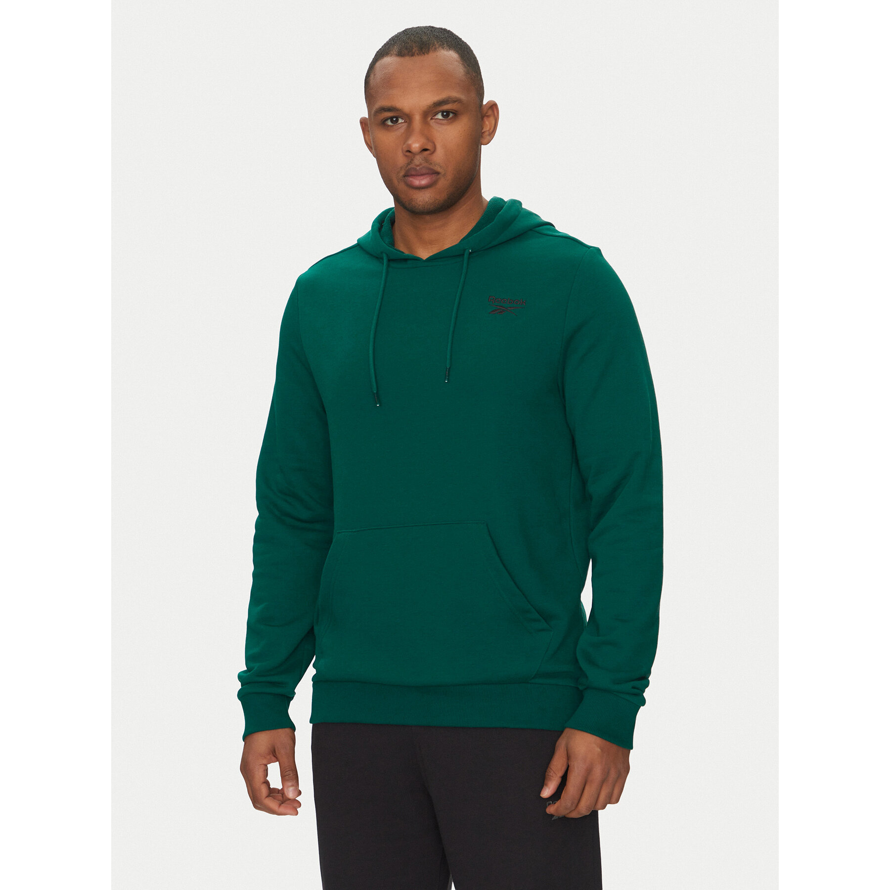 Reebok Majica dugih rukava 100217207 Zelena Regular Fit