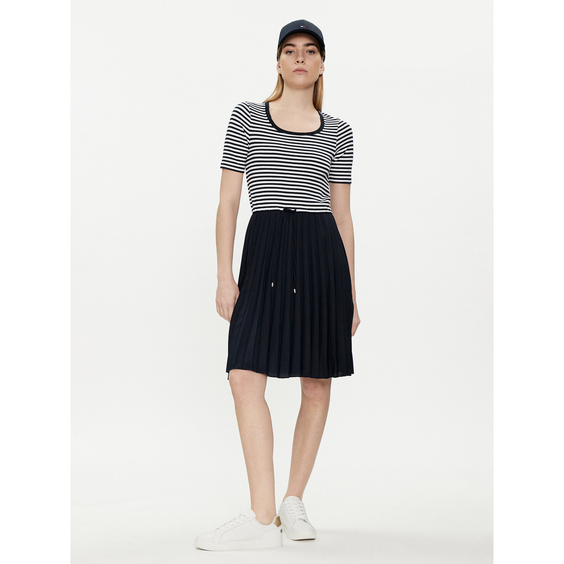 Tommy Hilfiger Sommerkleid WW0WW42467 Dunkelblau Regular Fit