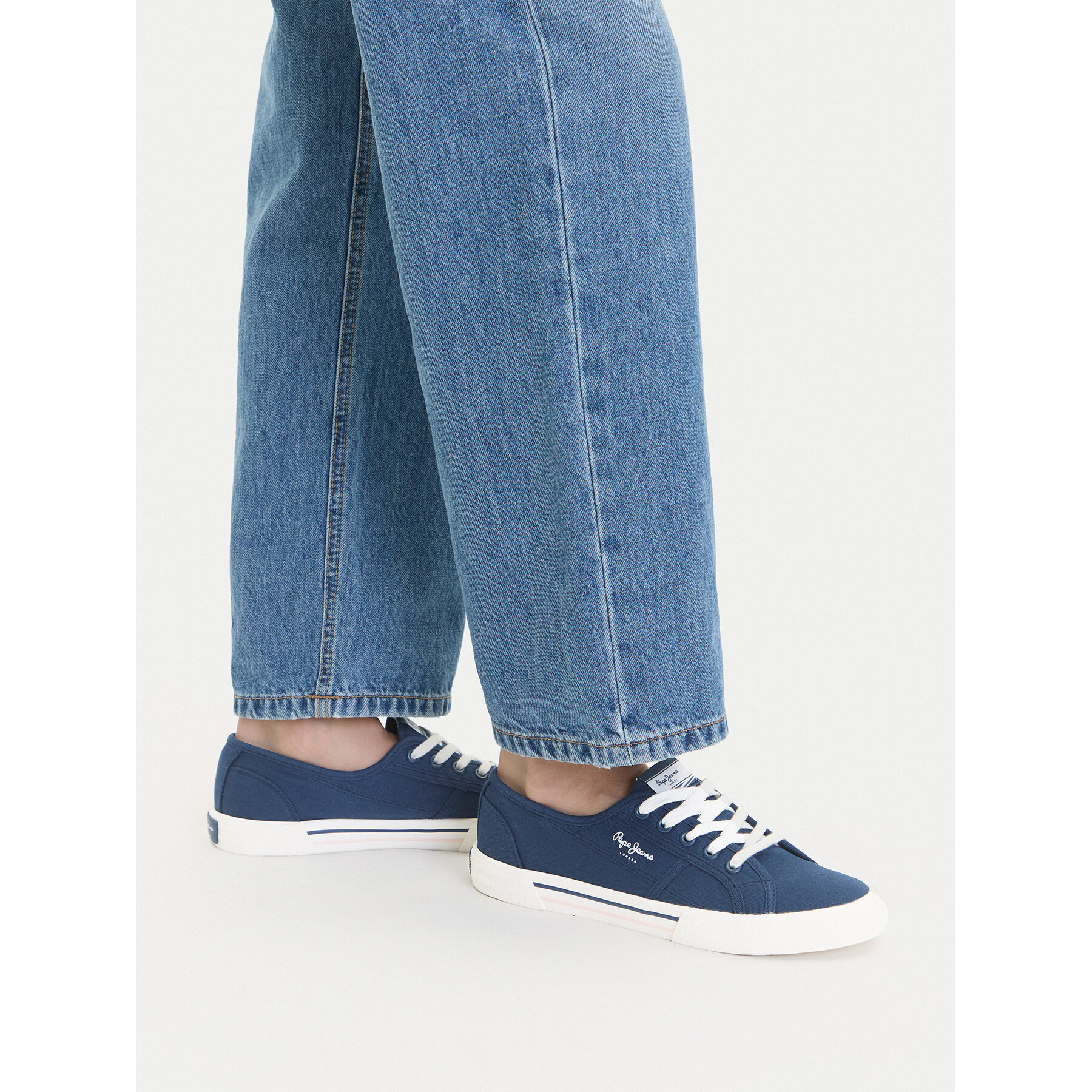 Teniși Pepe Jeans Brady Basic W PLS31287 Albastru