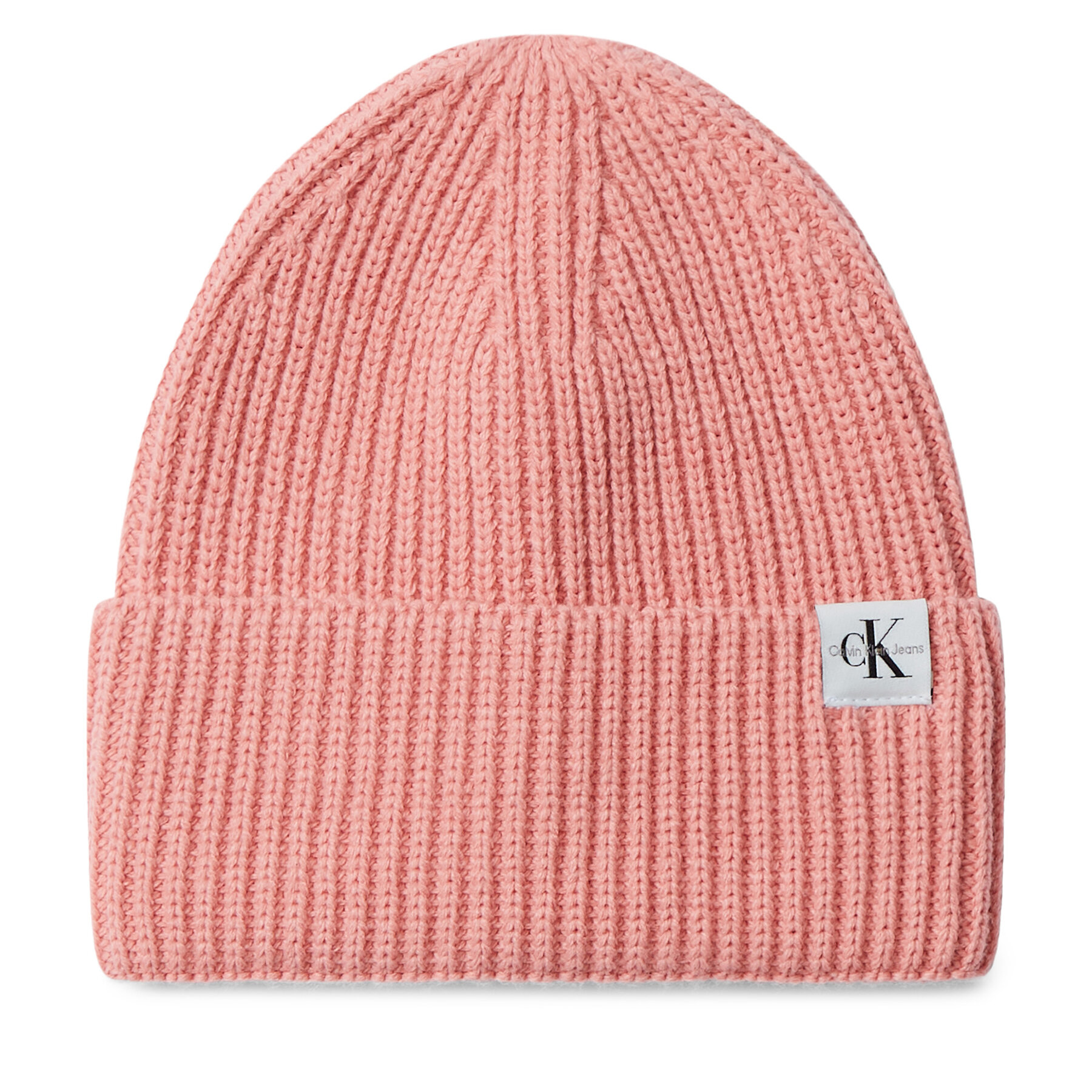 Cepure Calvin Klein Jeans Monogram Rib Beanie IU0IU00440 Rozā
