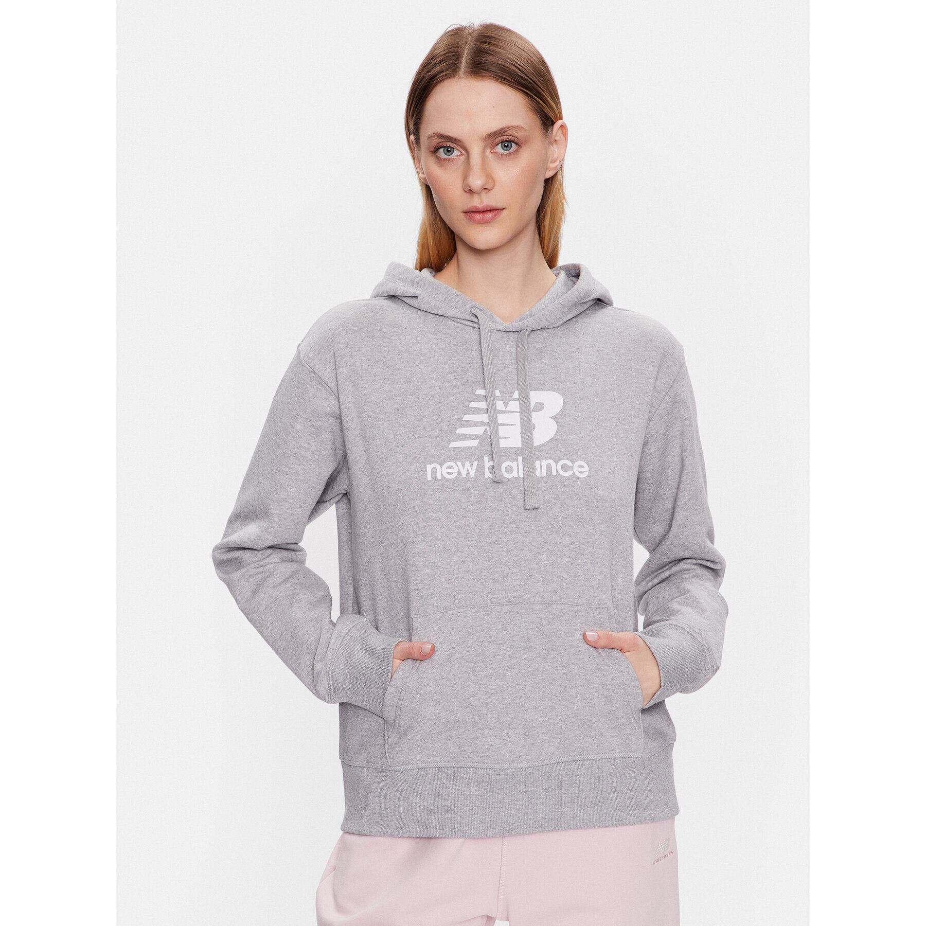New Balance Sweatshirt WT31533 Grau Relaxed Fit