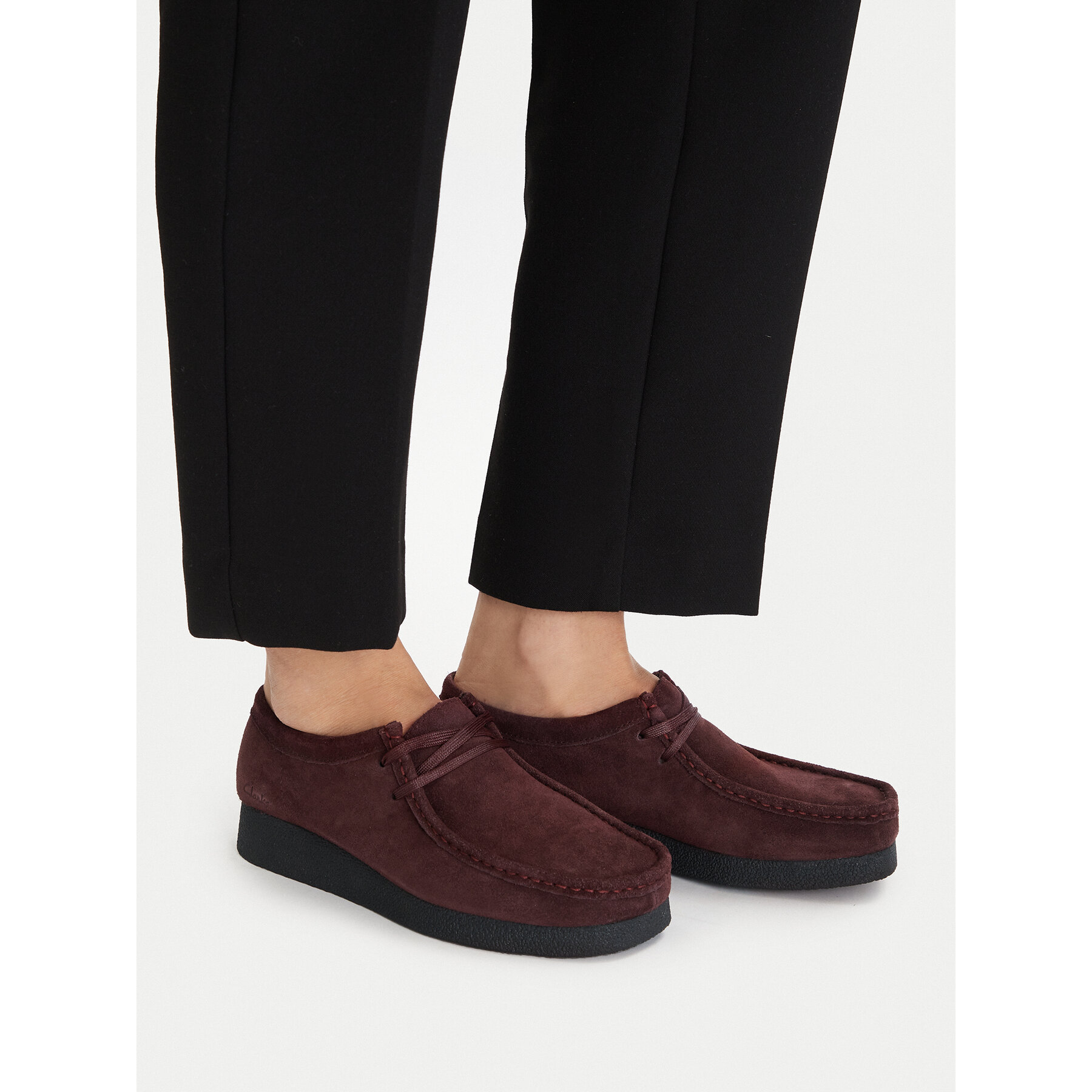 Poltopánky Clarks WallabeeEVOSh 26184611 Bordová
