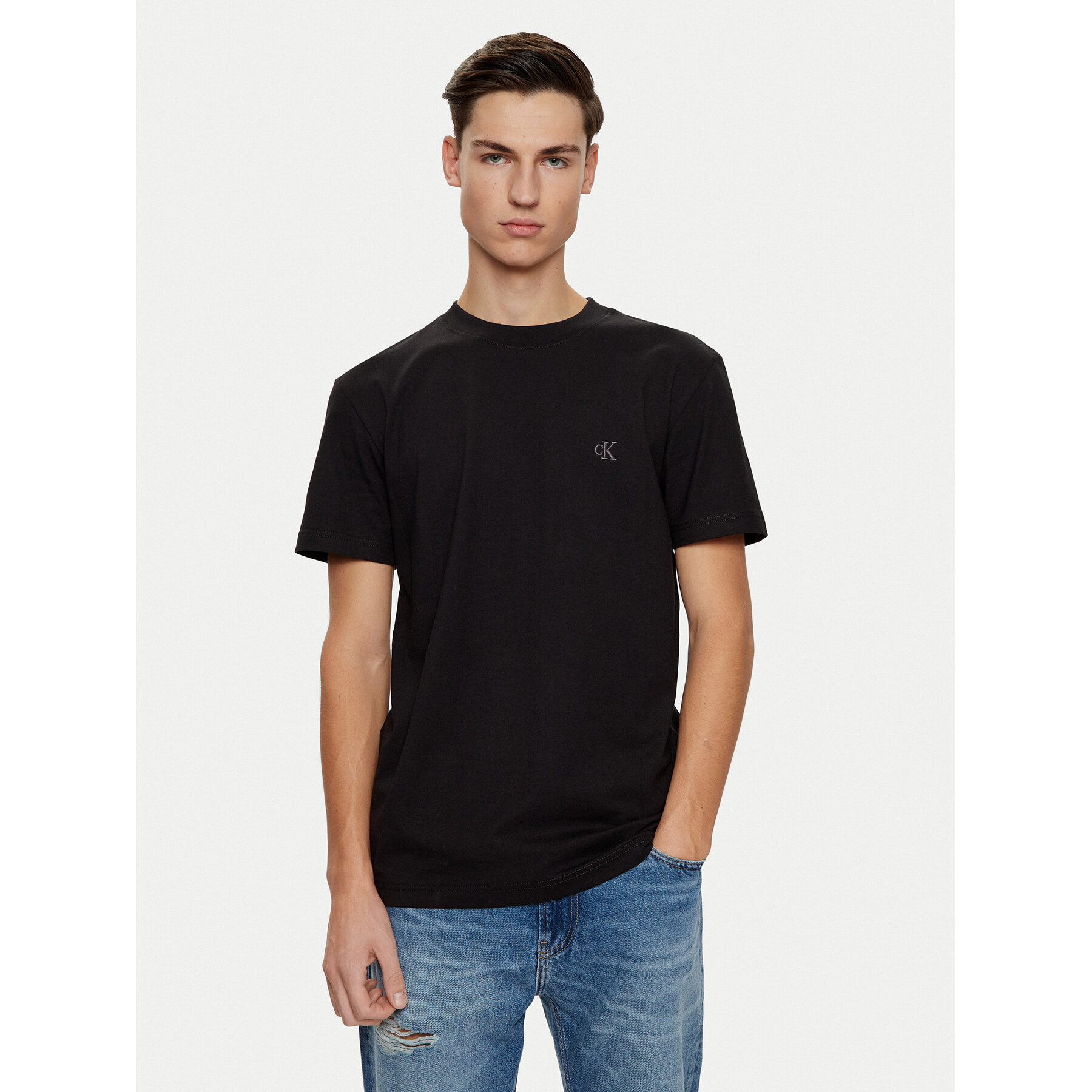 Calvin Klein Jeans Póló J30J326683 Fekete Regular Fit
