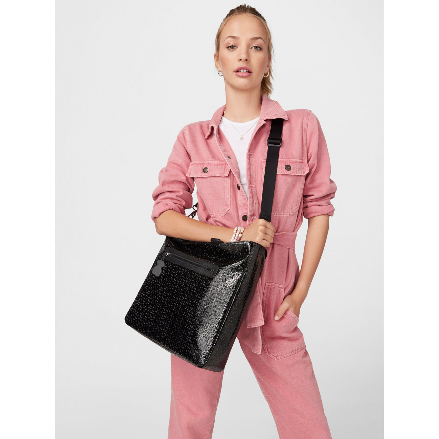 Дамска чанта TOUS Tiona Lindsay 2001114951 Черен