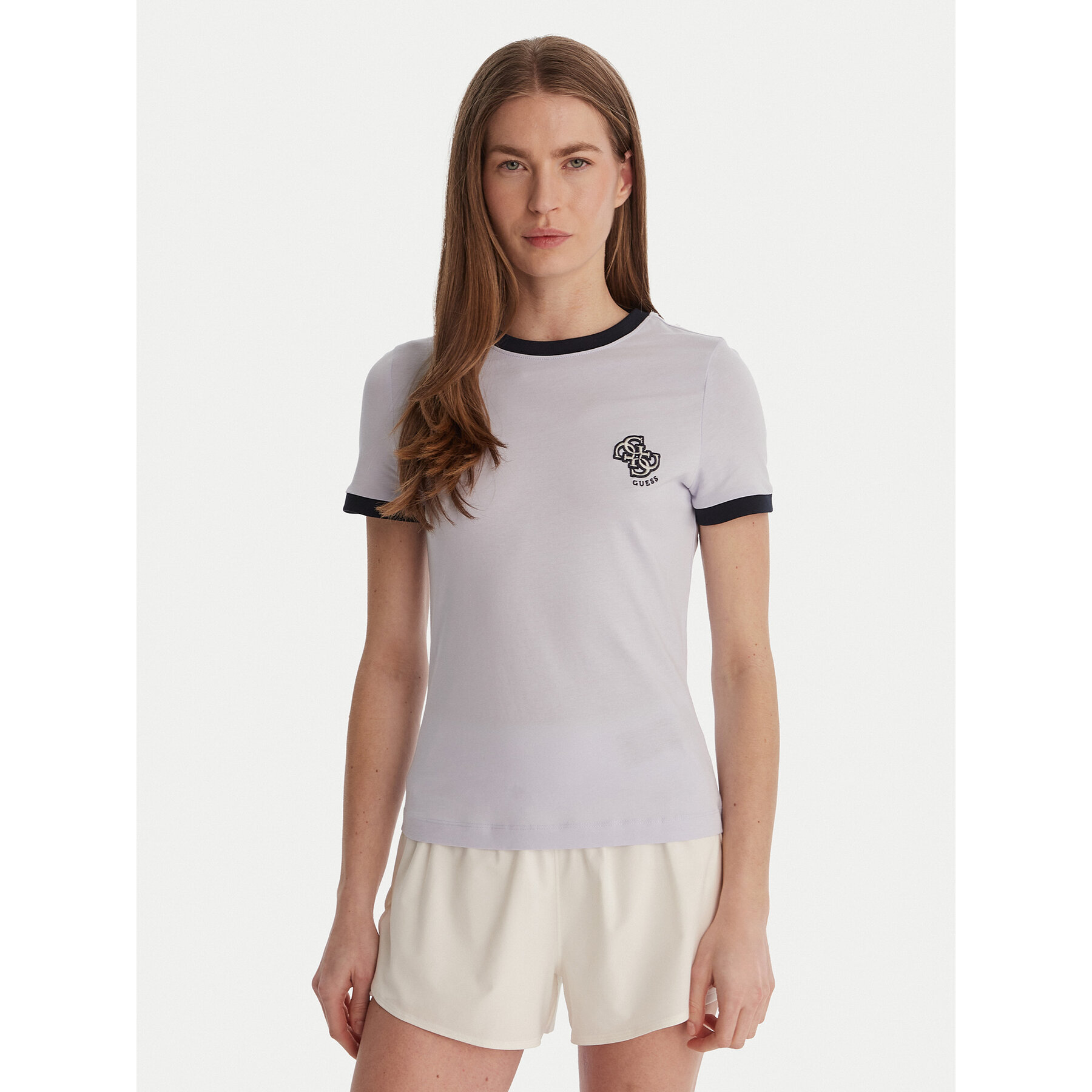 Guess T-Shirt V6GI05 K2966 Blau Regular Fit