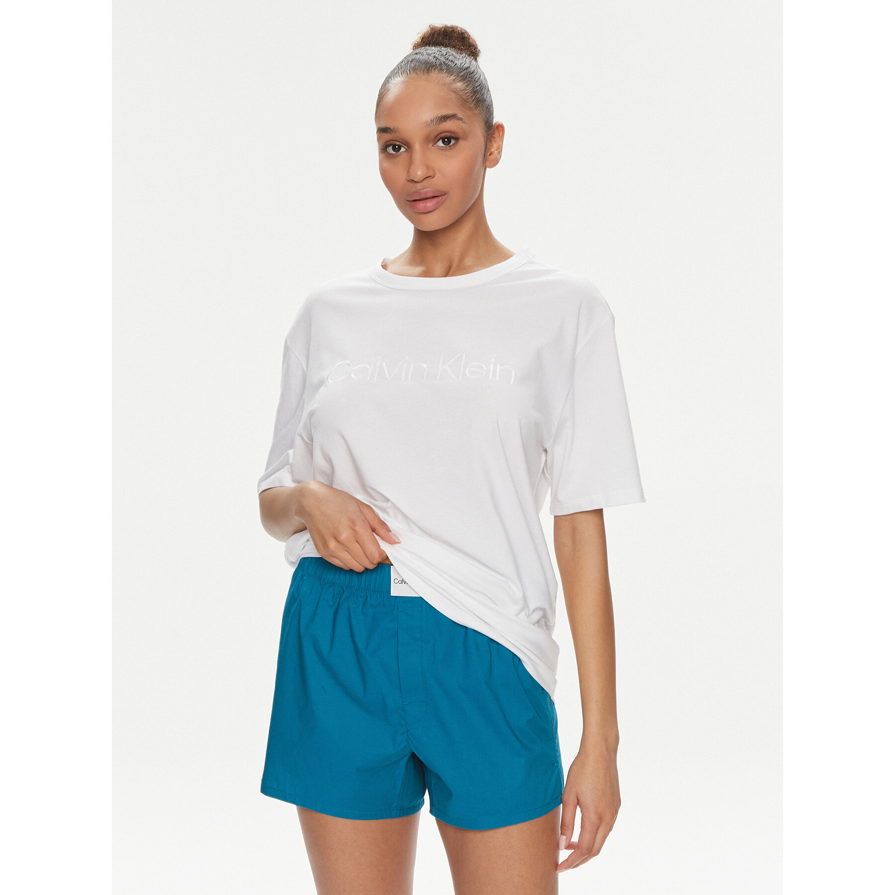 Calvin Klein Underwear Pigiama 000QS7191E Bianco Regular Fit