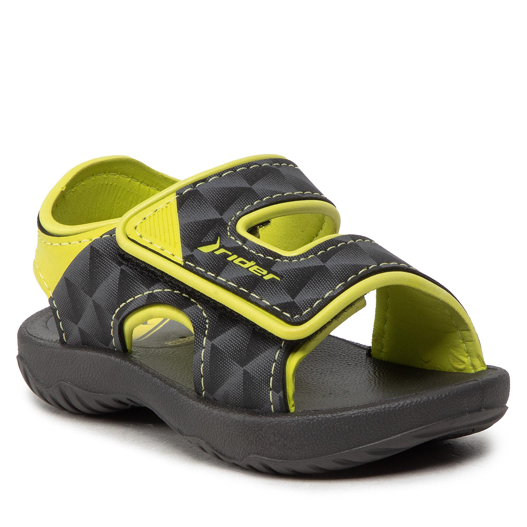 Sandali Rider Basic Sandal V Baby 83070 Black/Neon Yellow 25135