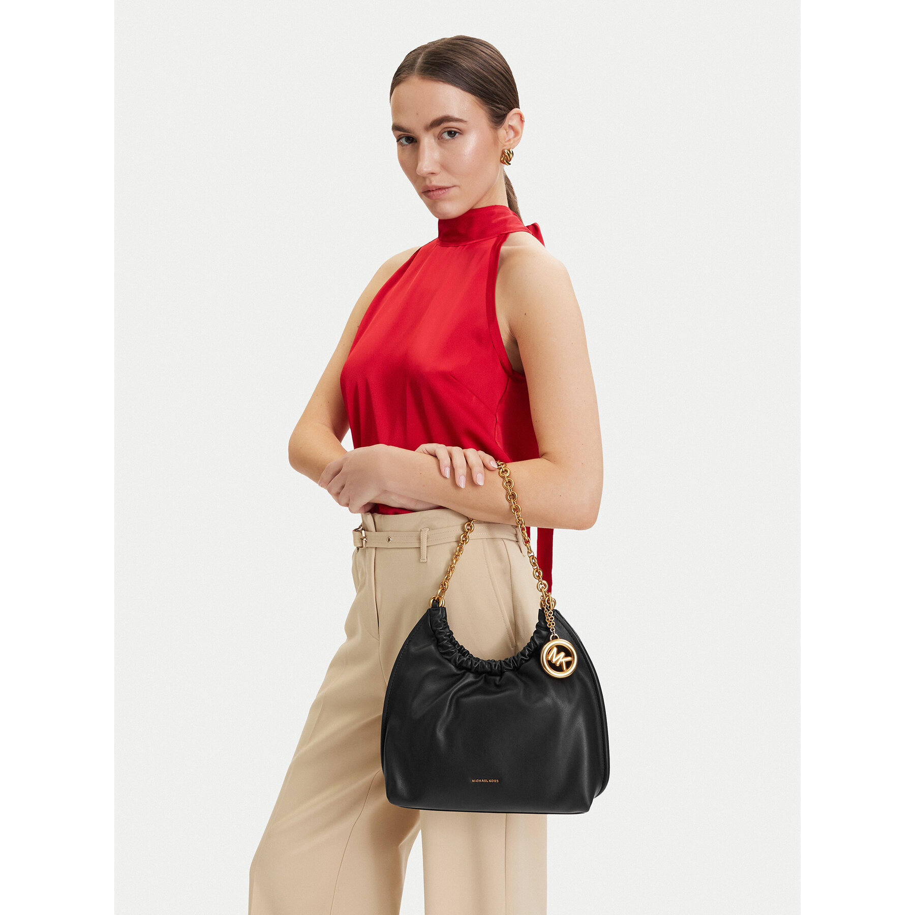 Geantă MICHAEL Michael Kors Indie 32S6A50C6L Negru