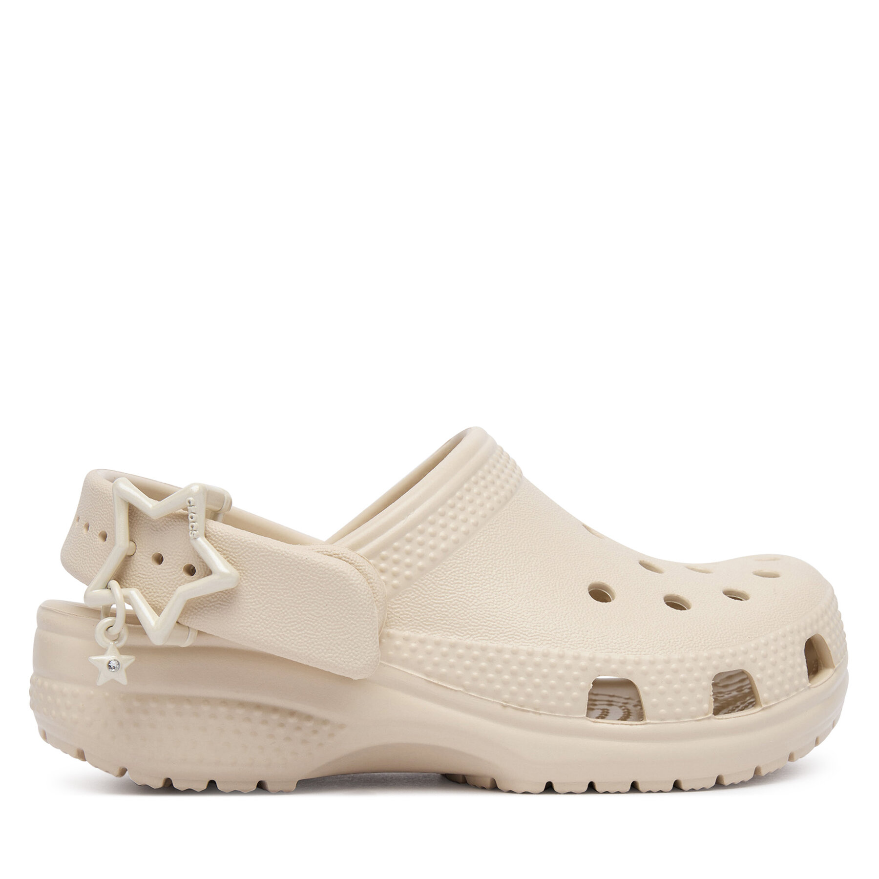 Şlapi Crocs Classic Star Buckle Clog 214369 Bej deschis