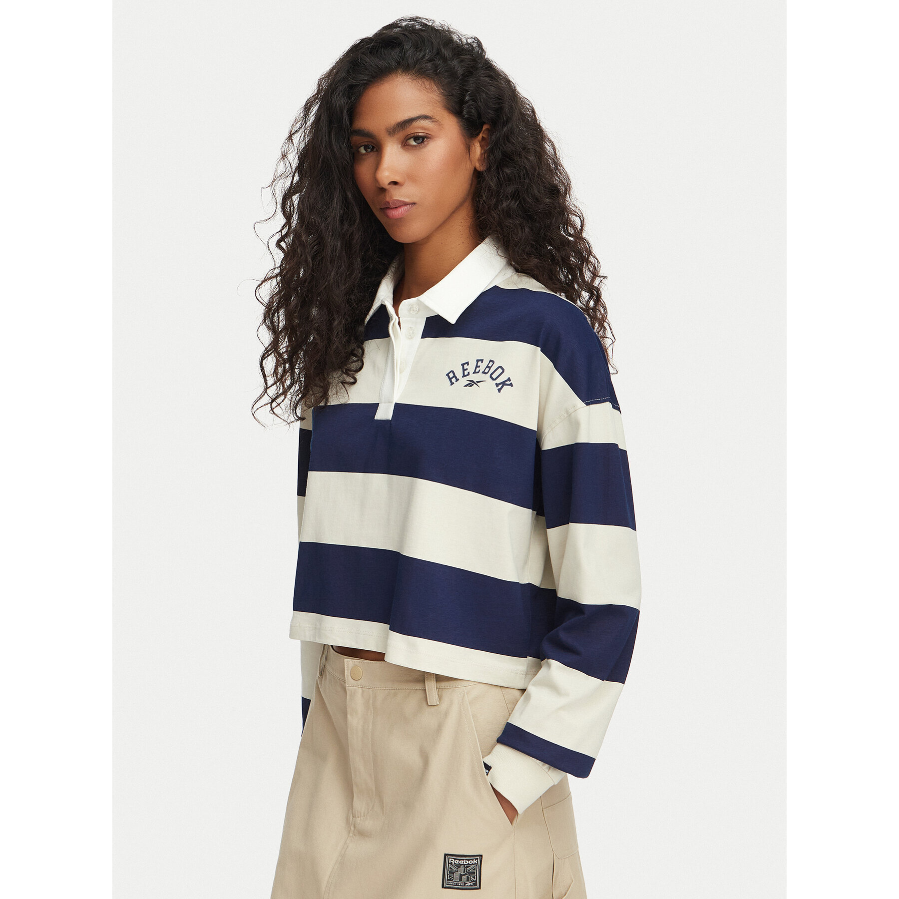 Reebok Polo Sabina RK25695CCW Svijetlo bež Relaxed Fit
