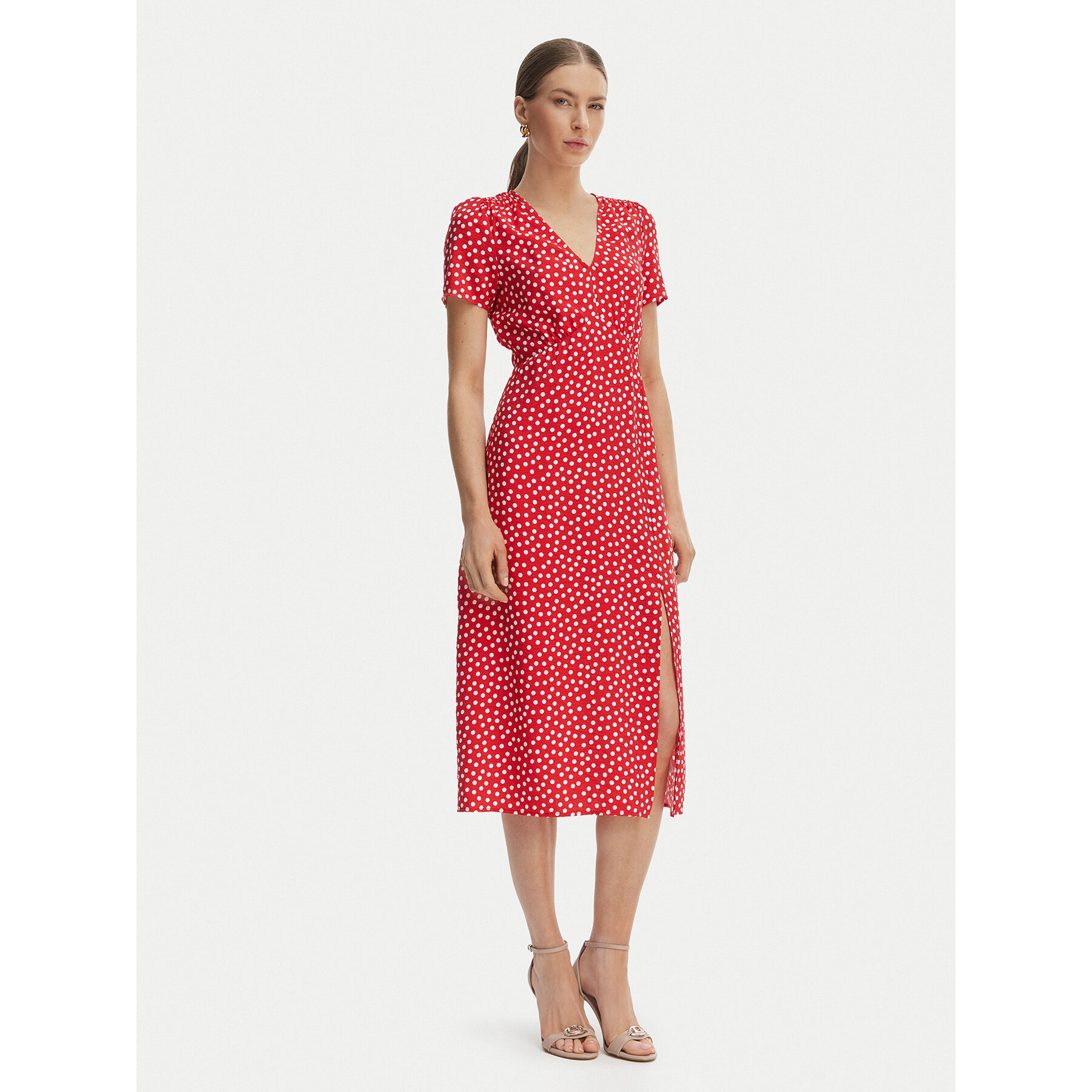 Morgan Kleid für den Alltag 261-ROIS Rot Regular Fit