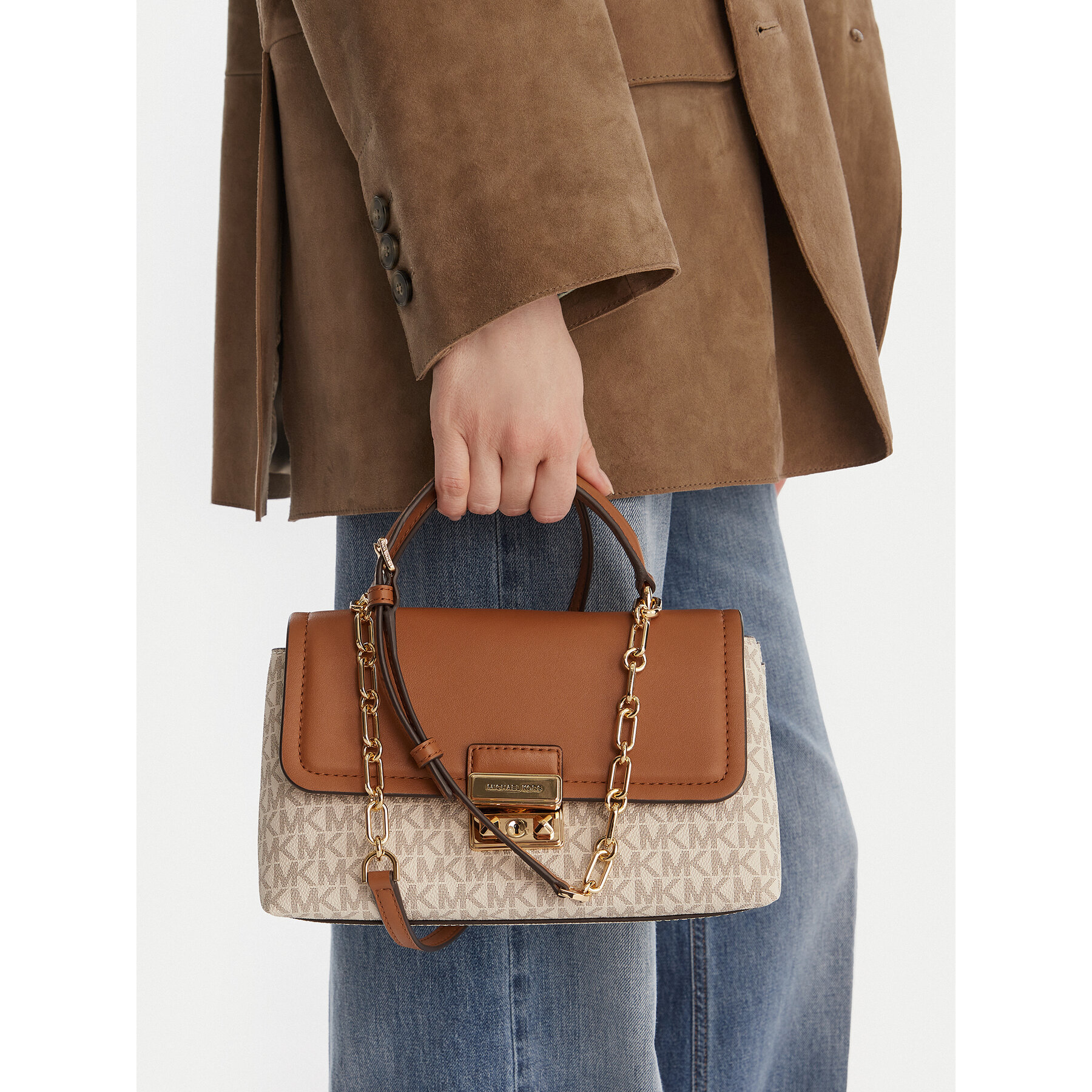 Kabelka MICHAEL Michael Kors 30F5G2RS2B Écru