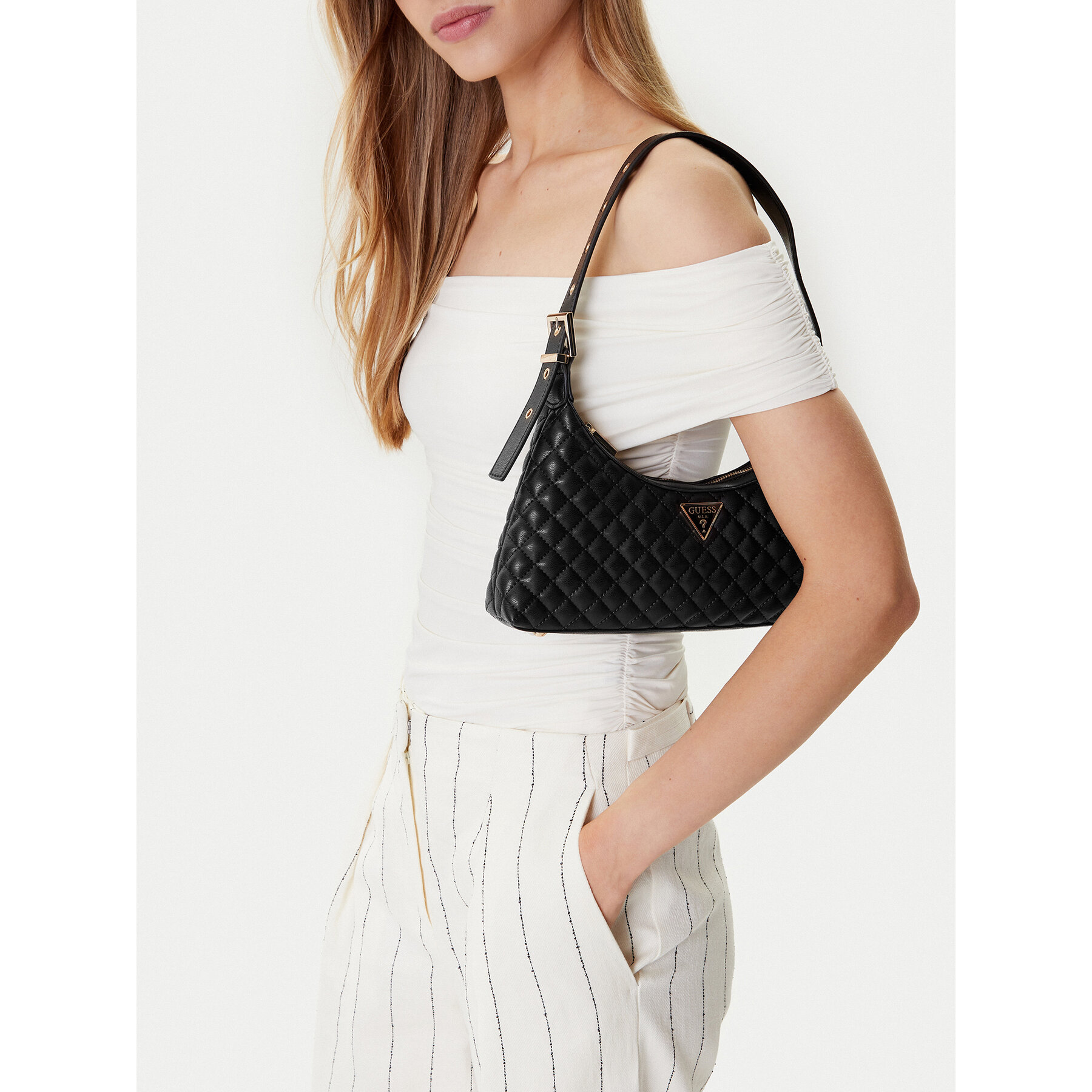 Torbica Guess HWEQG9 54117 Crna