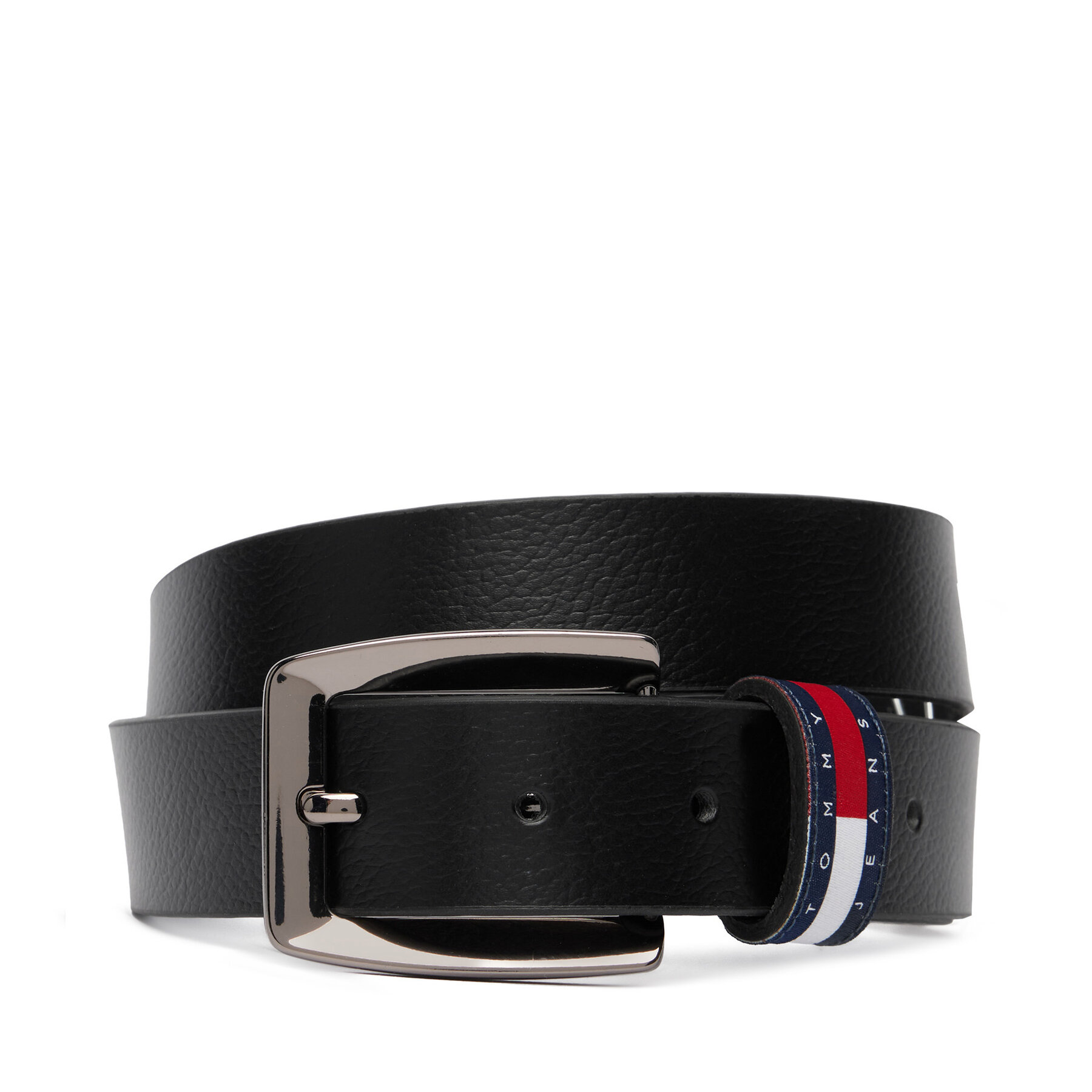 Nadrágszíj Tommy Jeans Tjw Bold Flag 3.0 AW0AW18099 Fekete