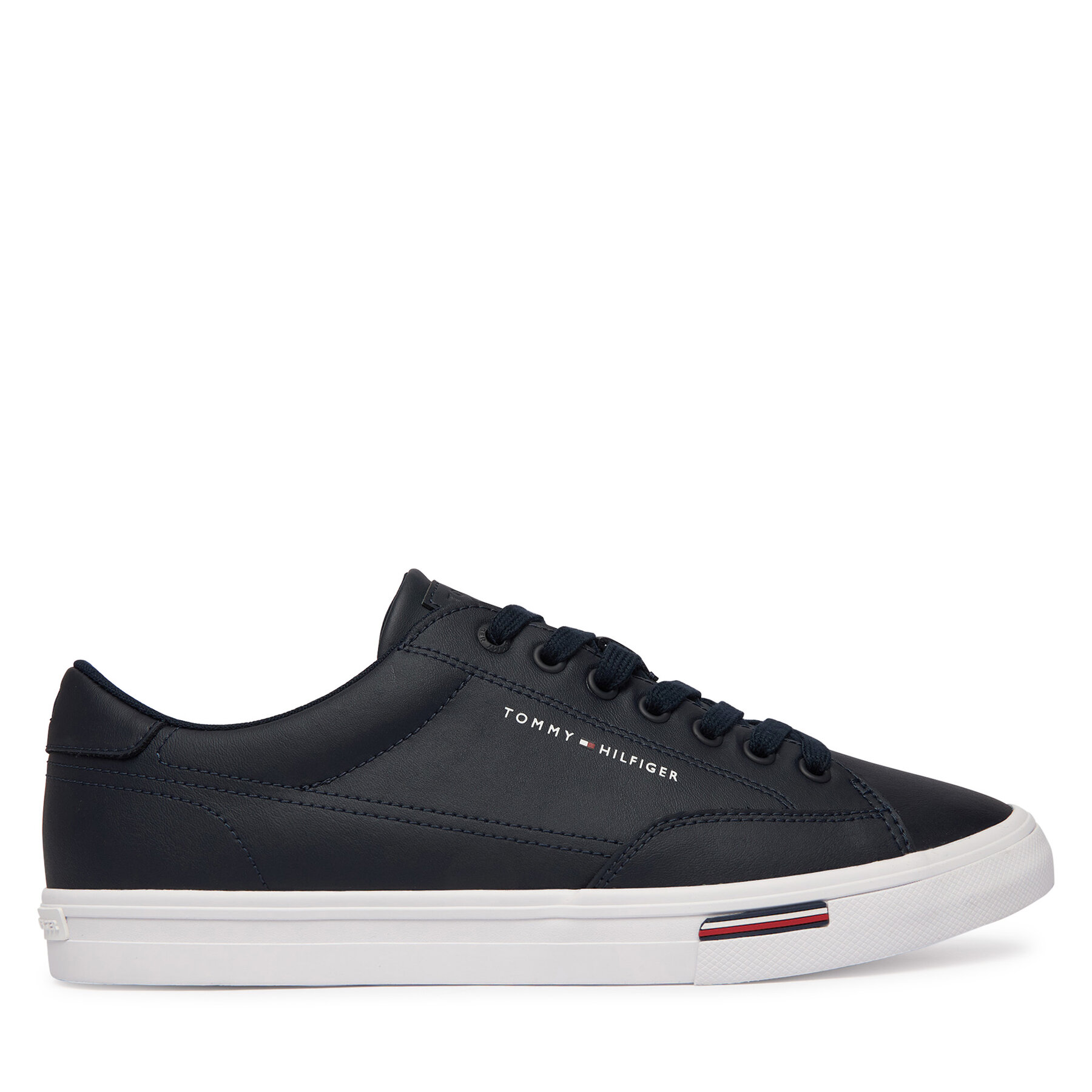 Teniși Tommy Hilfiger Vulc Core Rwb Long Lace Lth FM0FM05814 Bleumarin