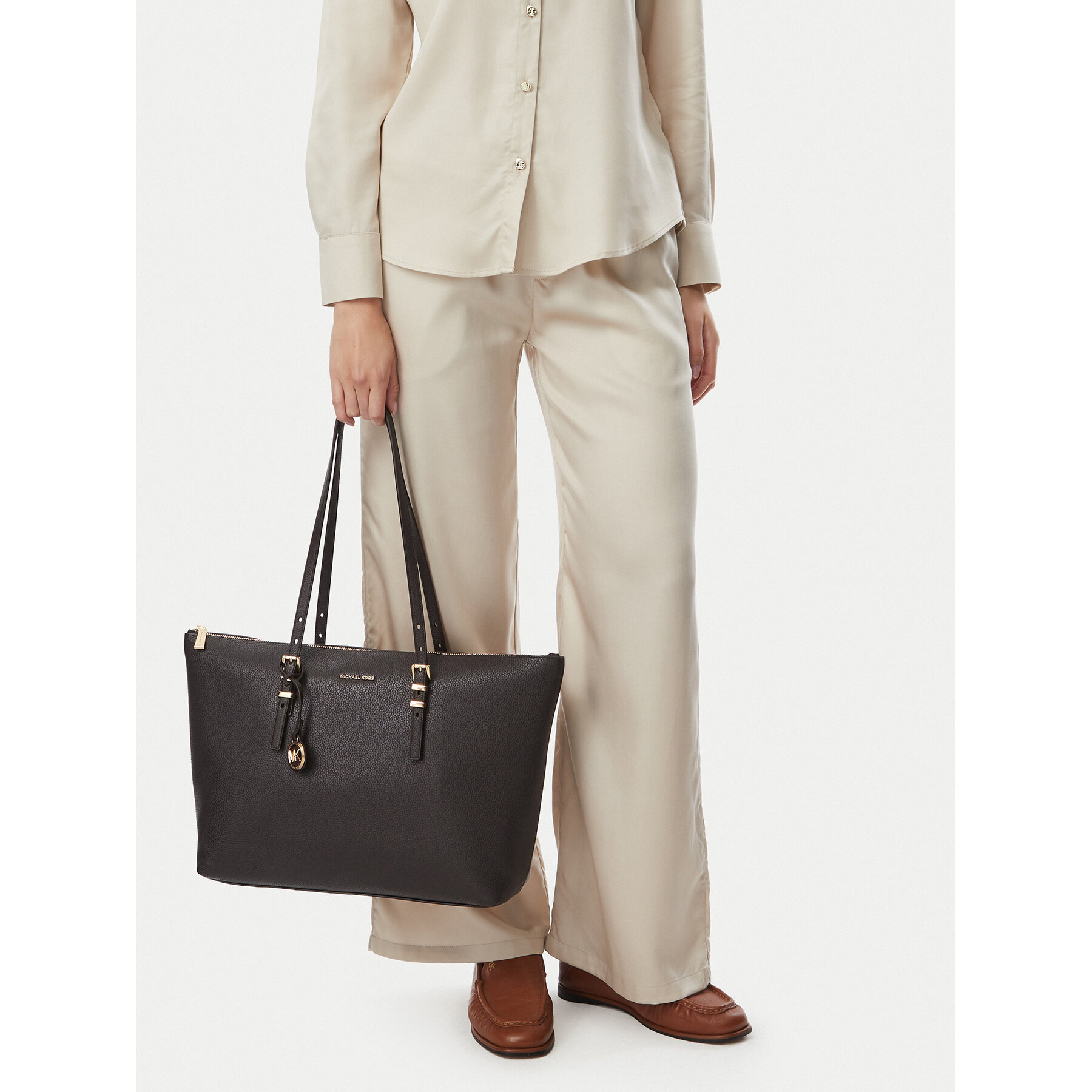 Ročna torba MICHAEL Michael Kors 30T6GQNT7L Rjava