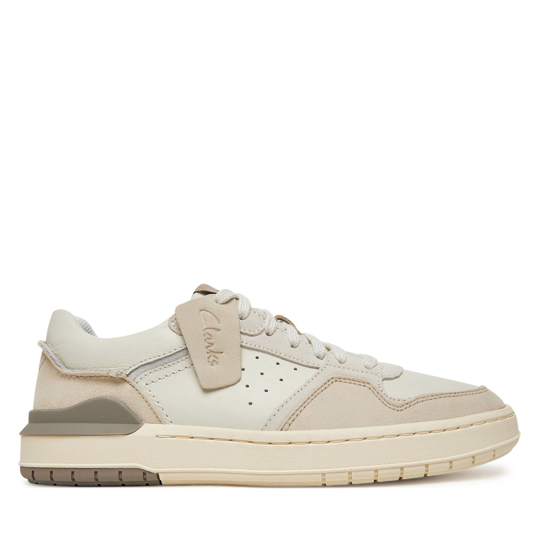  Sportcipők Clarks Courtlite2 Lo 26181290 Ekru akciós termékkép 1
