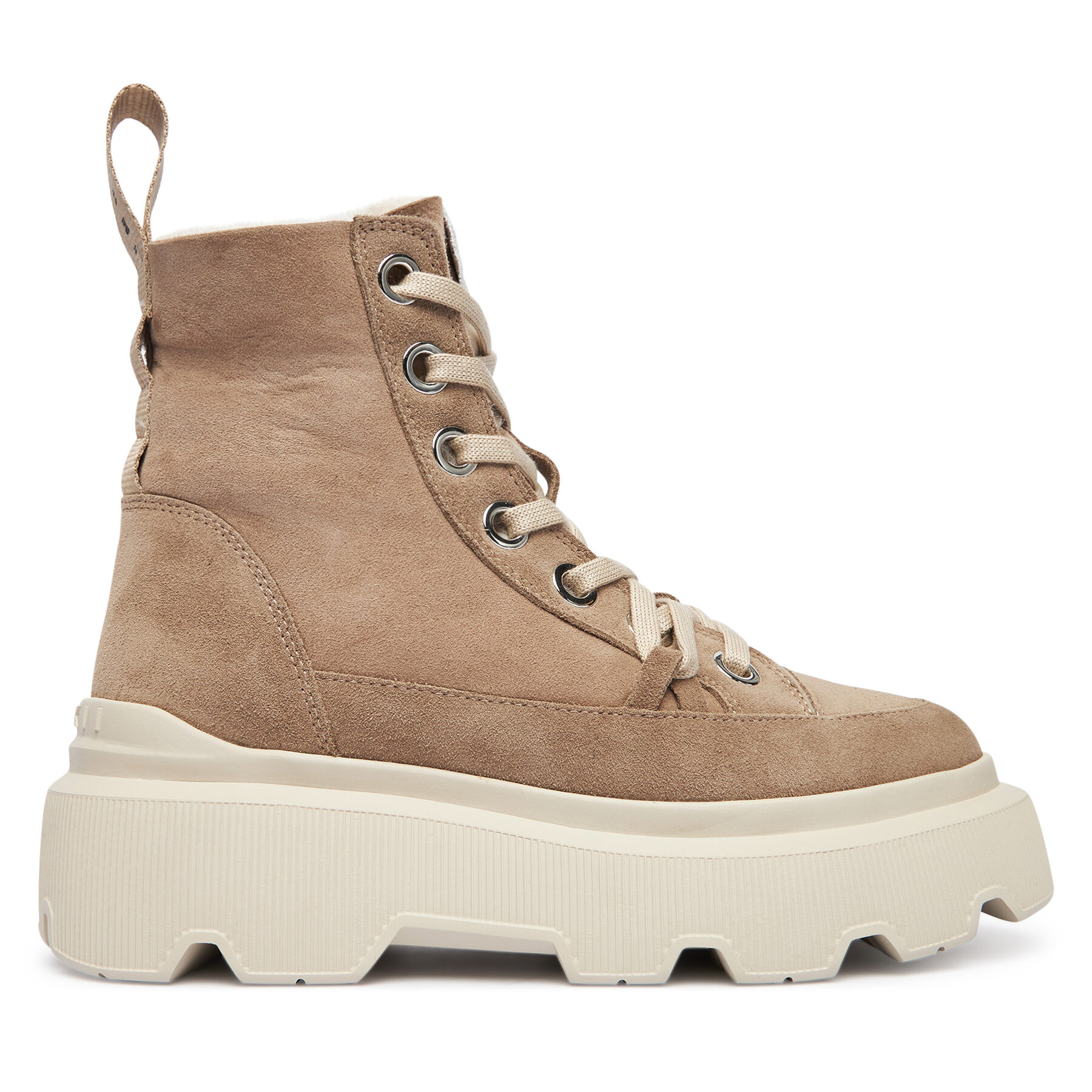 Šnurovacia obuv Inuikii Matilda Shearling 1002.002.0012 Béžová