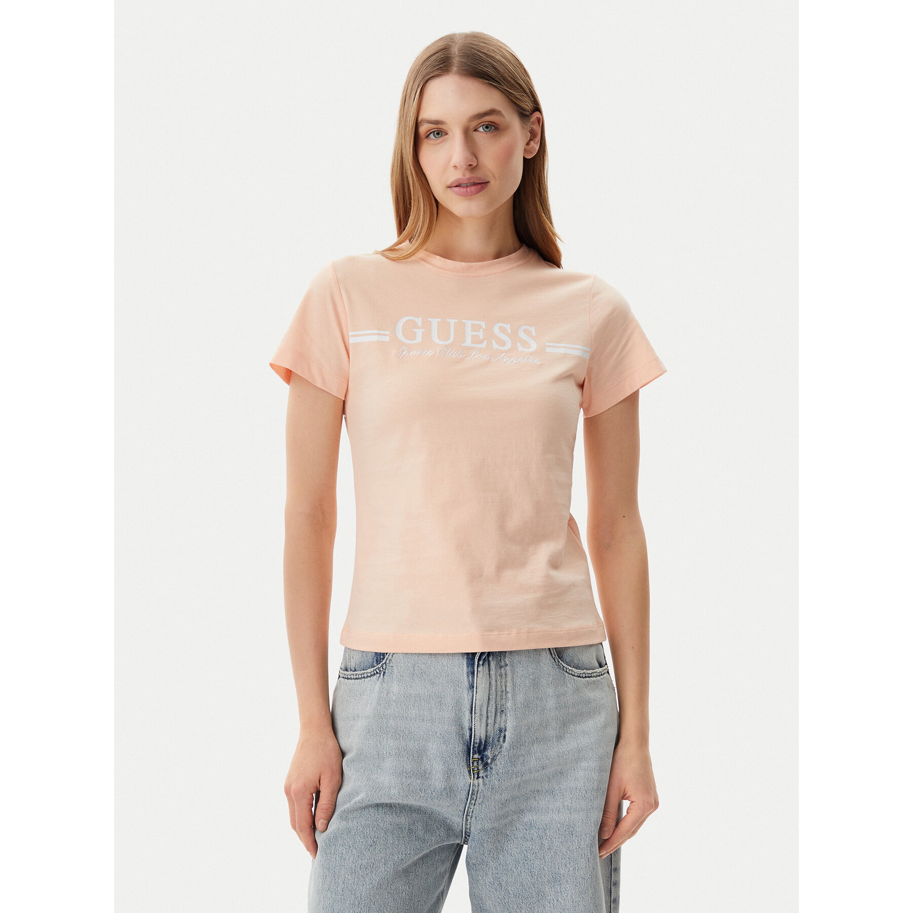 Guess Póló V5GI03 I3Z14 Narancssárga Regular Fit