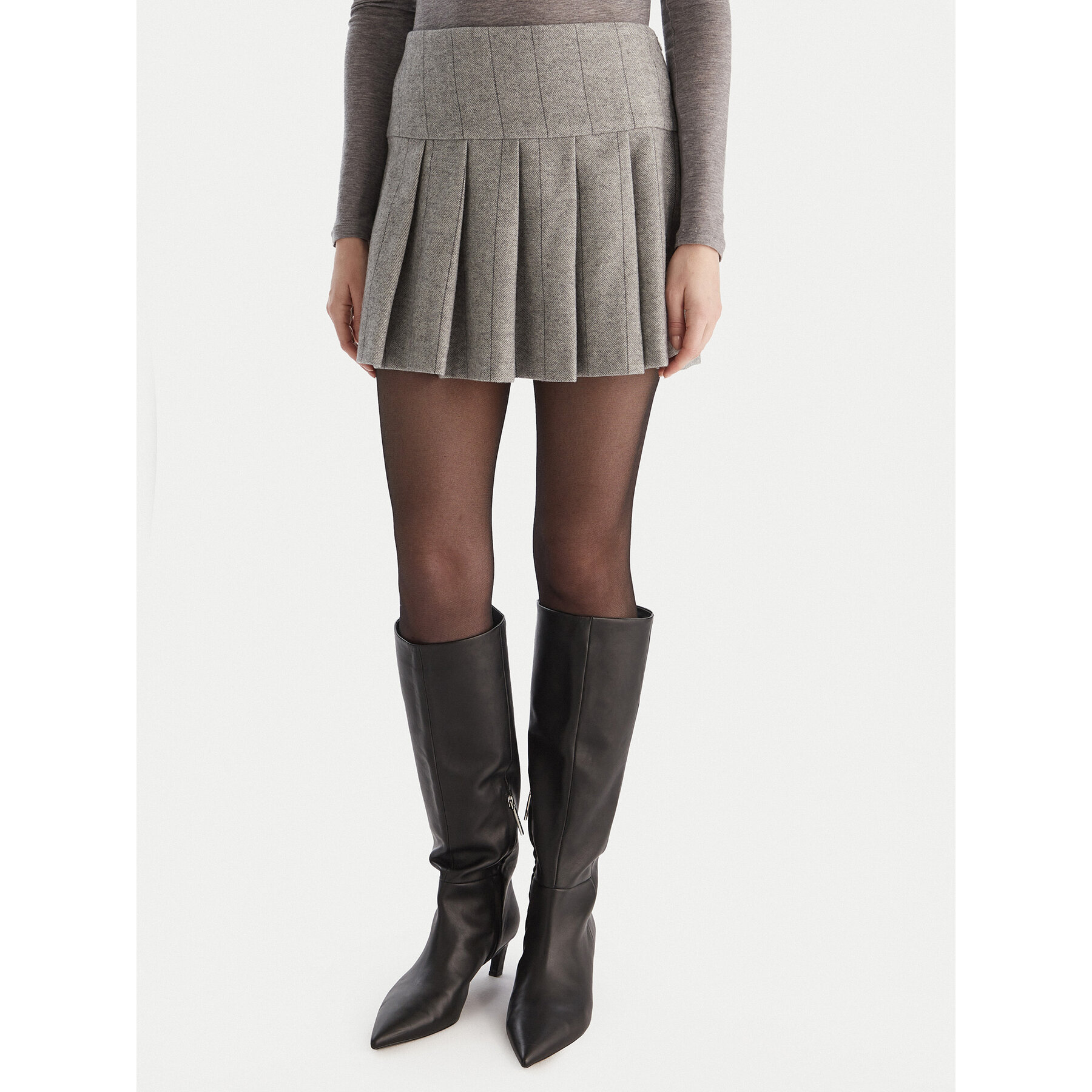 MAX&Co. Minirock Canto 2526106064200 Grau Regular Fit