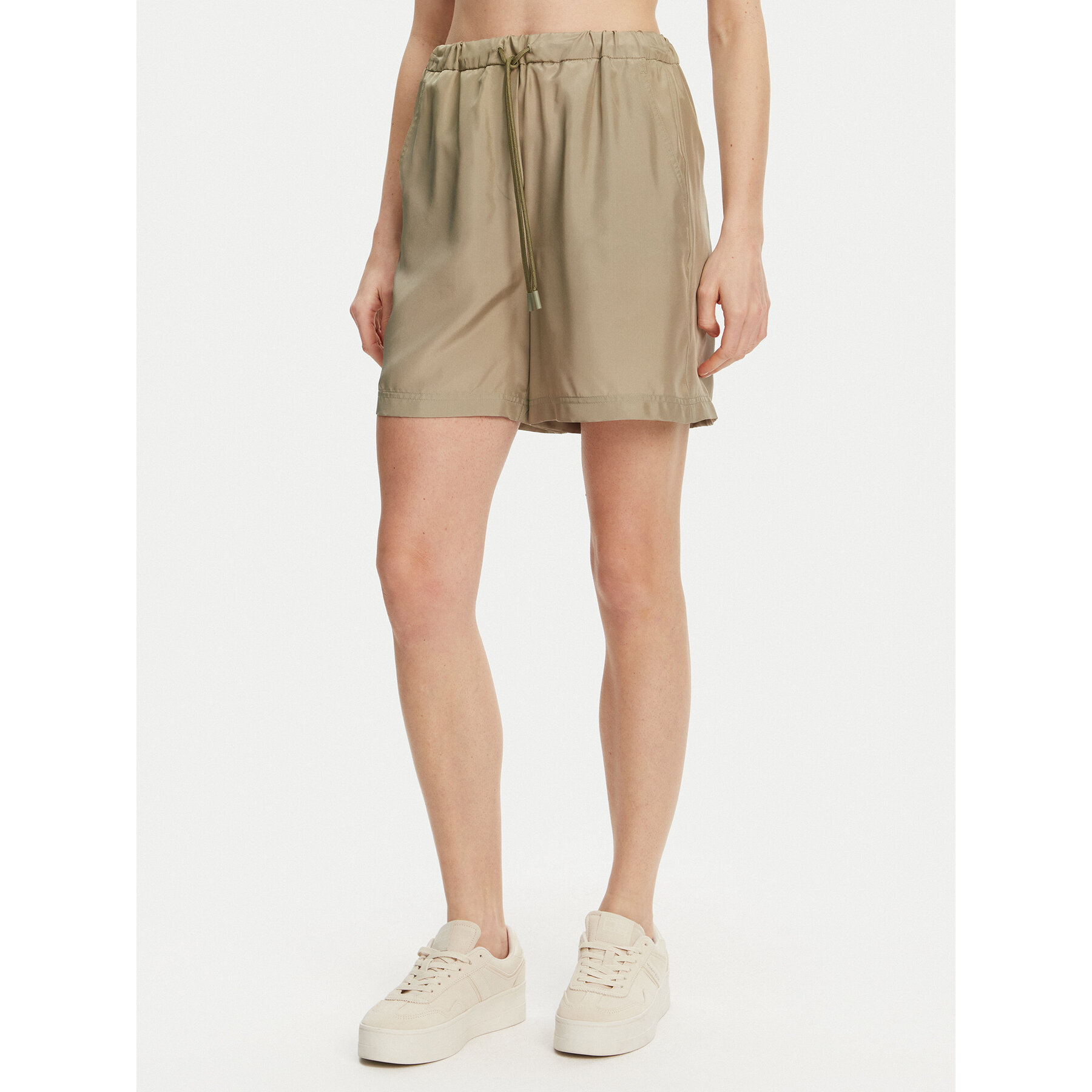 Marella Stoffshorts Borbona 2513141025 Grün Relaxed Fit