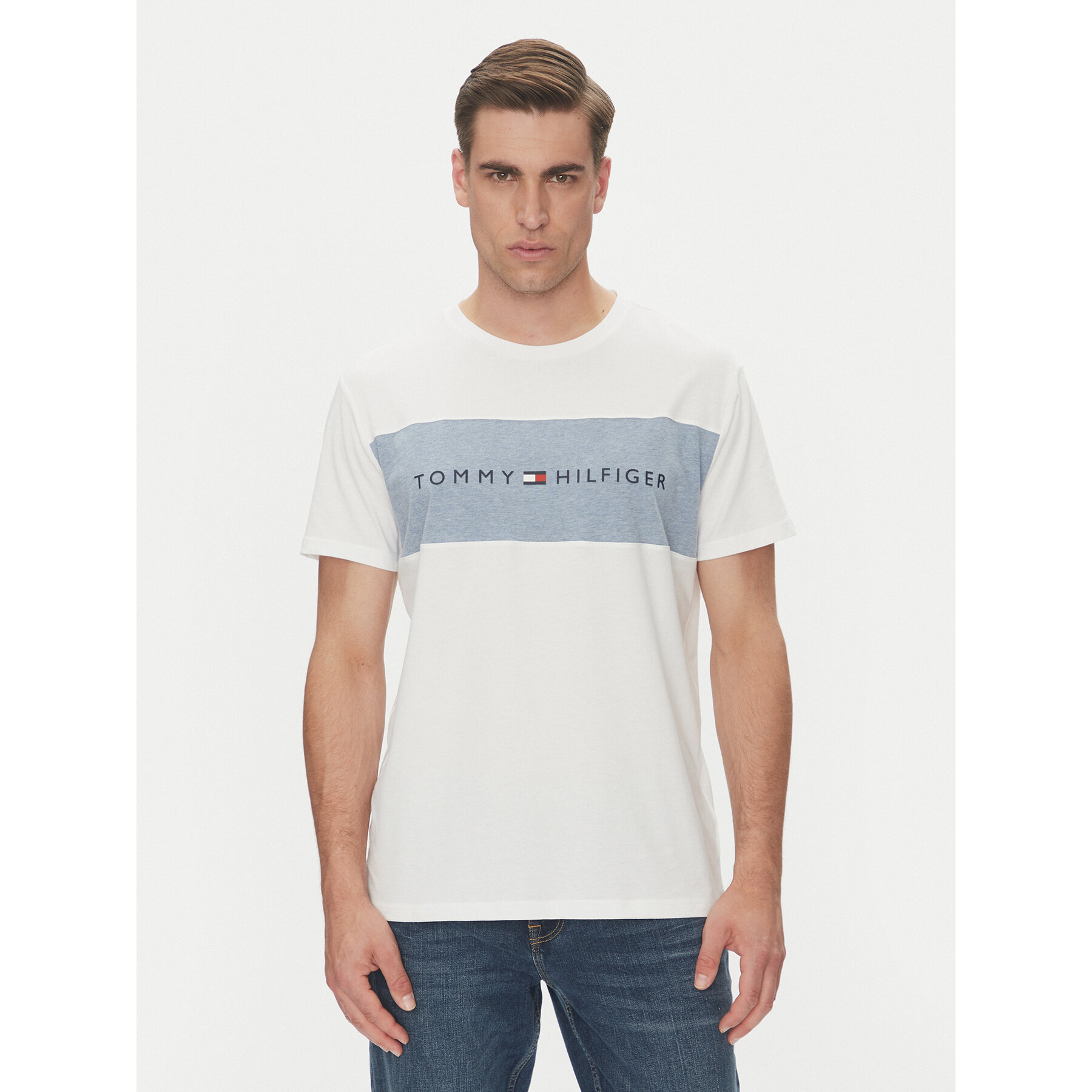 Tommy Hilfiger T-Shirt UM0UM03418 Λευκό Regular Fit