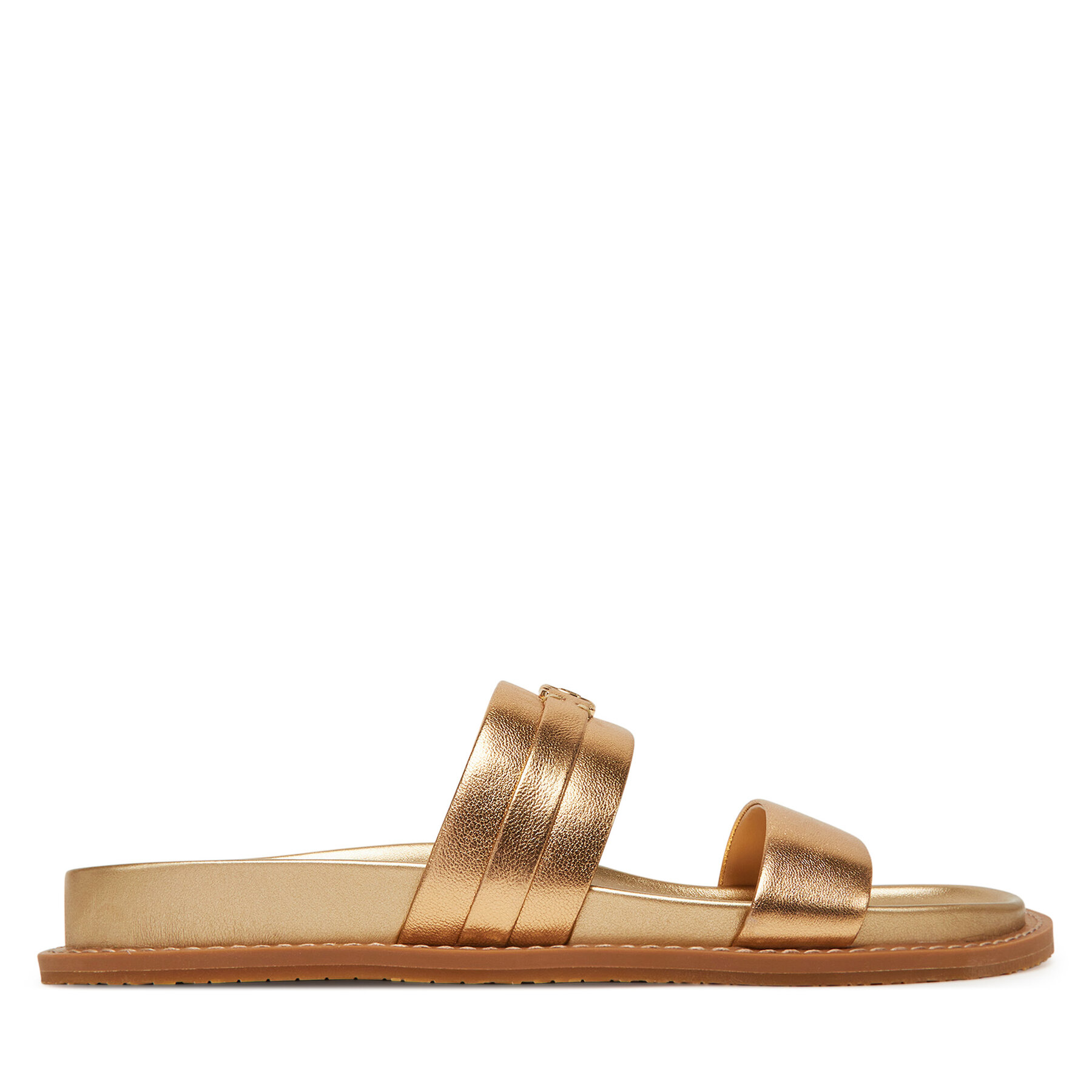 Šľapky MICHAEL Michael Kors Mandy 40S5MAFS1M Zlatá