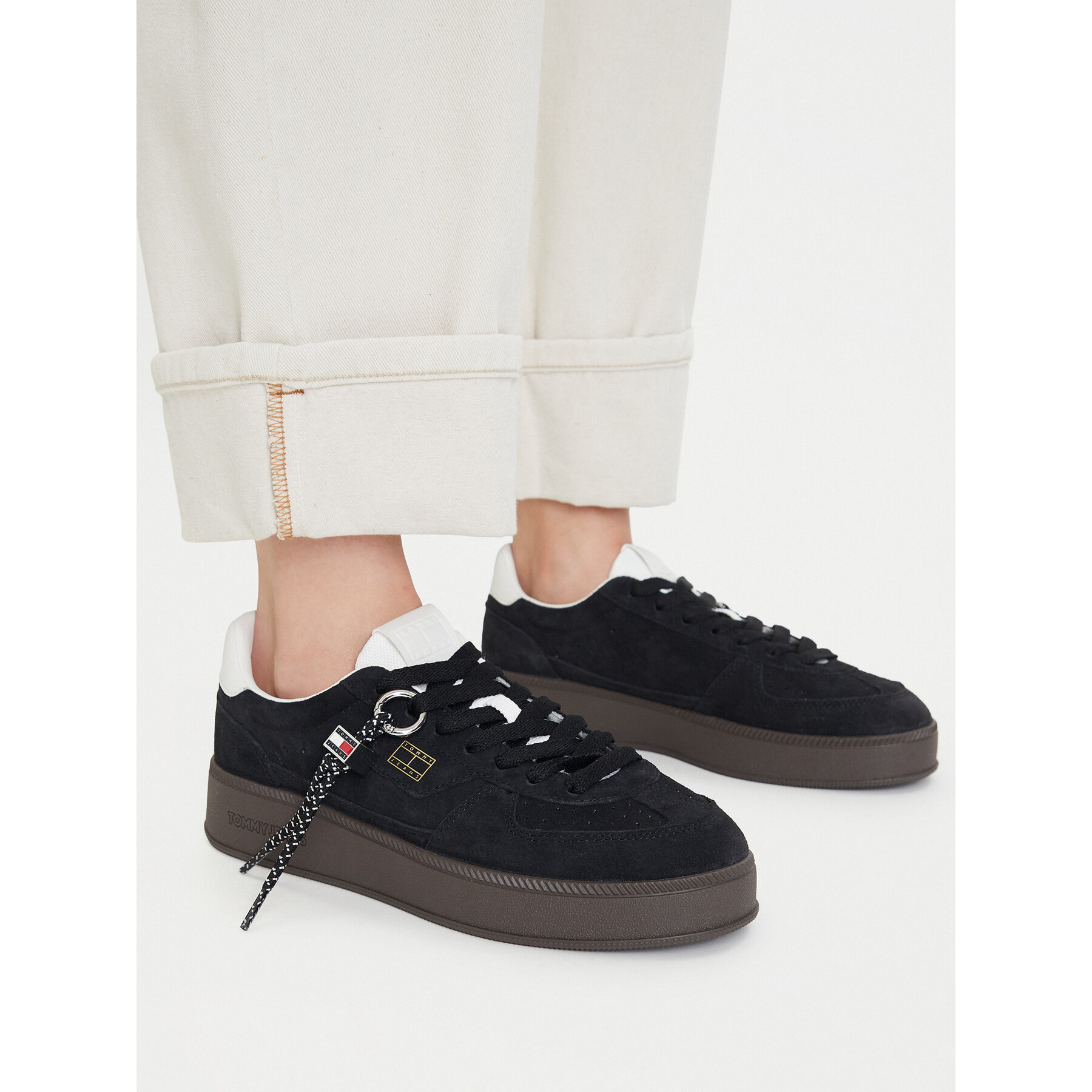 Tenisice Tommy Jeans The Greenwich Edge Max EN0EN03122 Crna