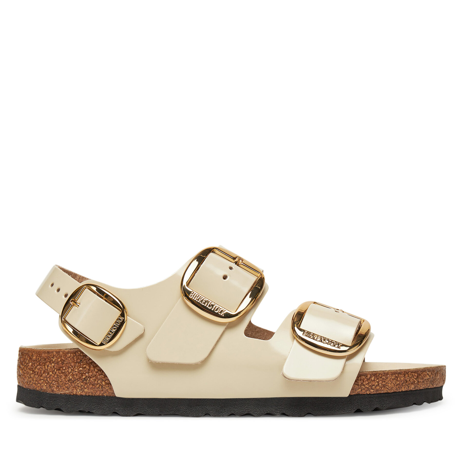 Donna Sandali Birkenstock, Taglia 38, Écru, Milano Big Buckle 1025395, taglia : 38