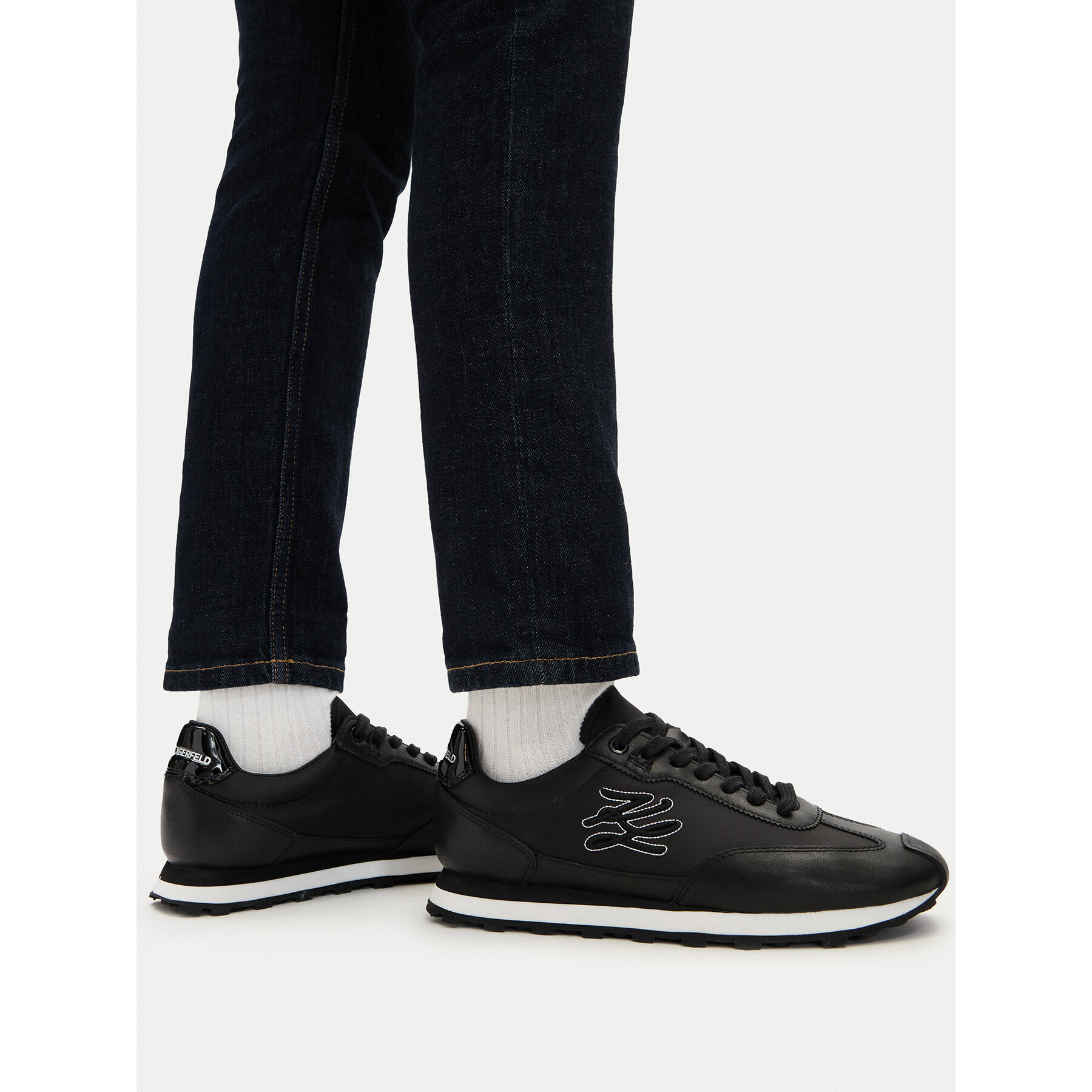 Sneakers KARL LAGERFELD Sonar KL65425 Negru