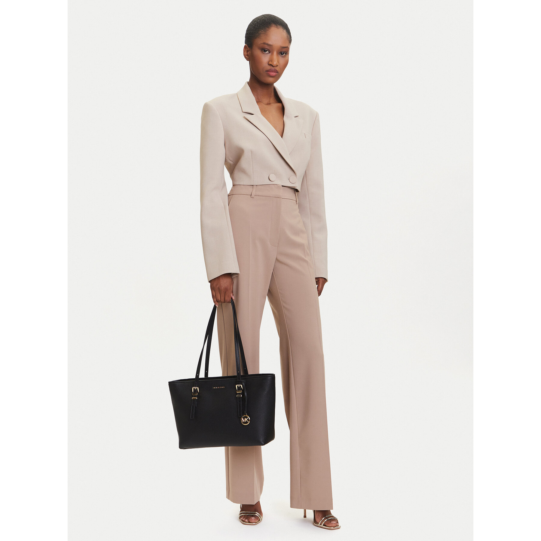 Geantă MICHAEL Michael Kors Quinn 30T5GQNT2L Negru