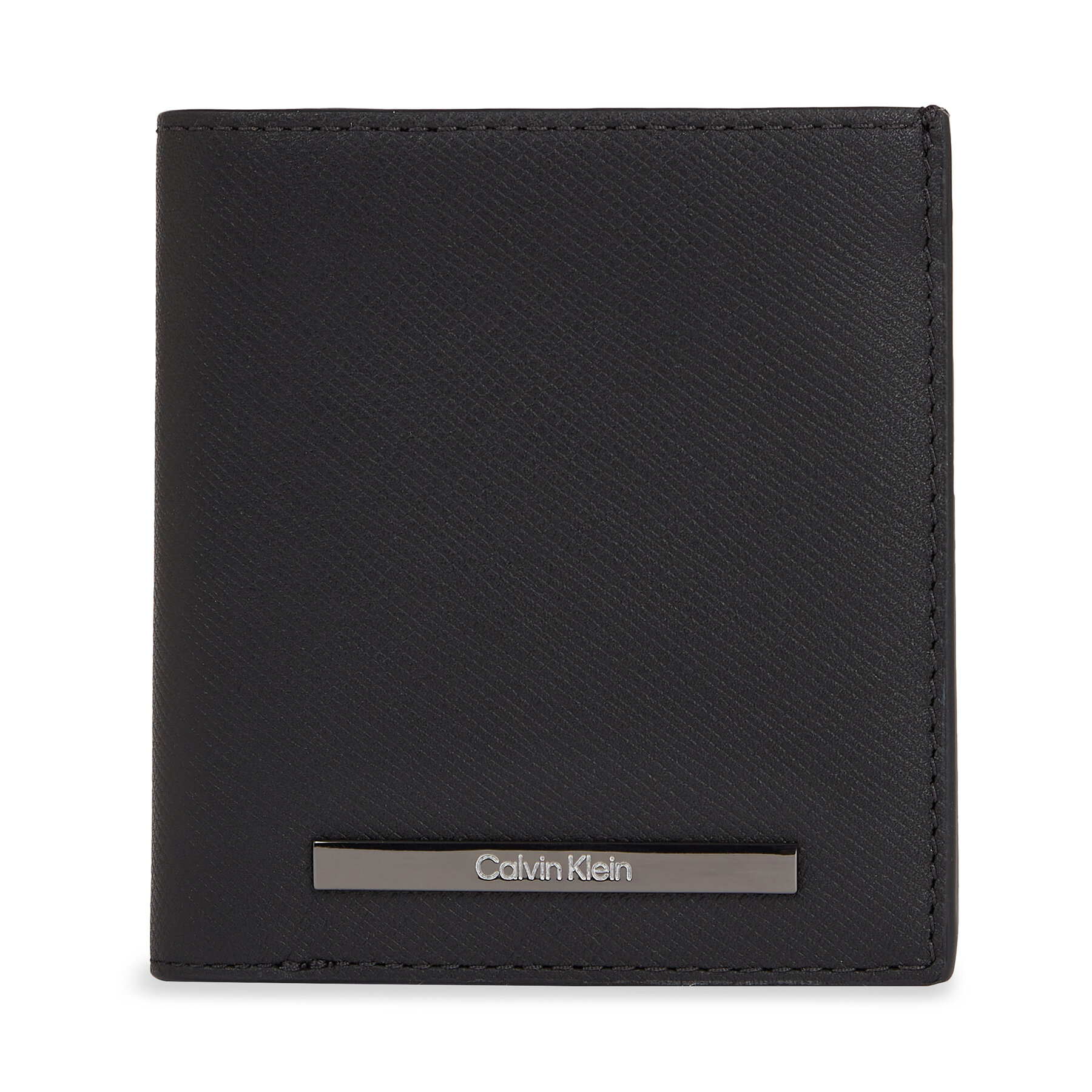Nagyméretű férfi pénztárca Calvin Klein Modern Bar Trifold 6Cc W/Coin K50K511836 Fekete