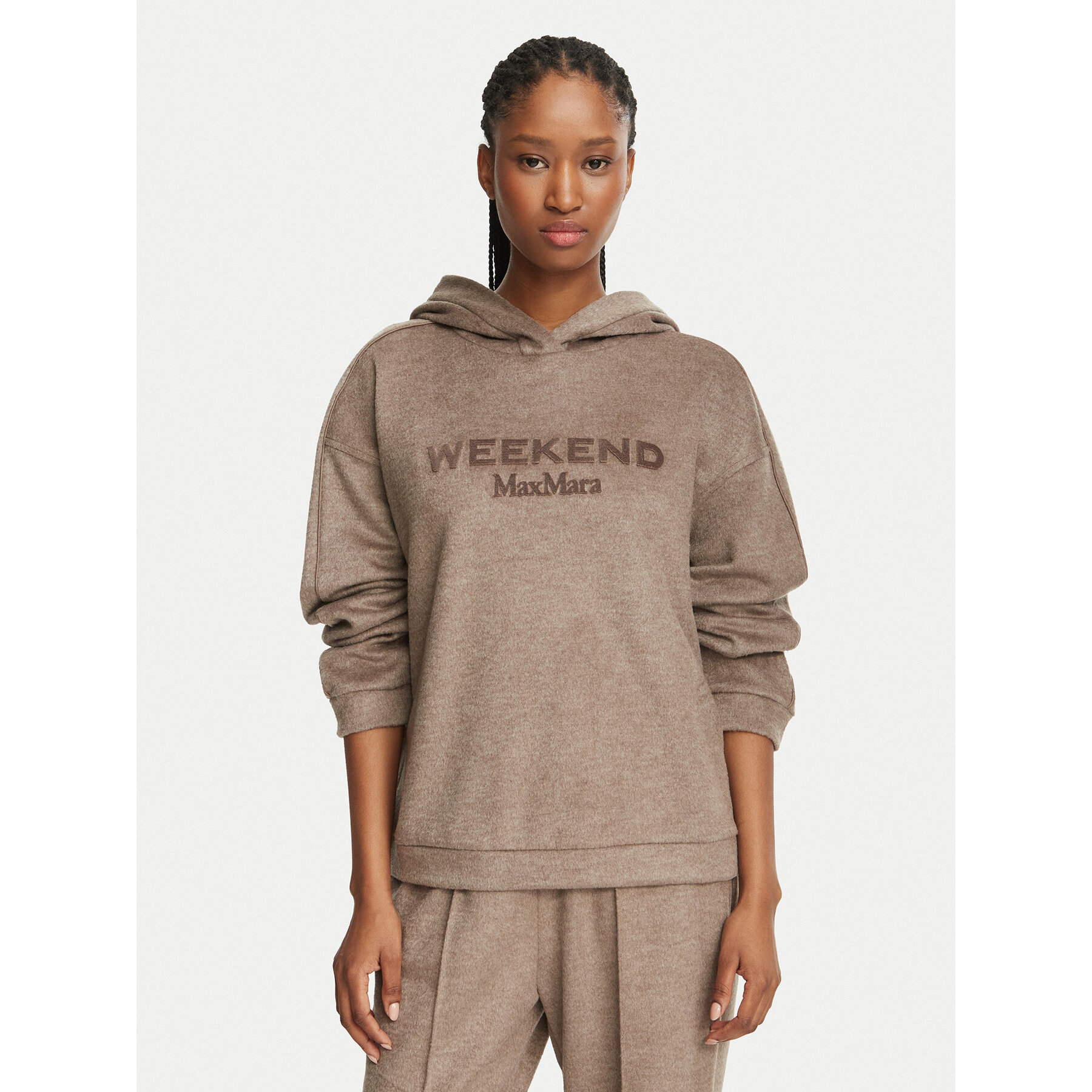 Weekend Max Mara Sweatshirt Vetrino 2625926012 Hellbraun Regular Fit