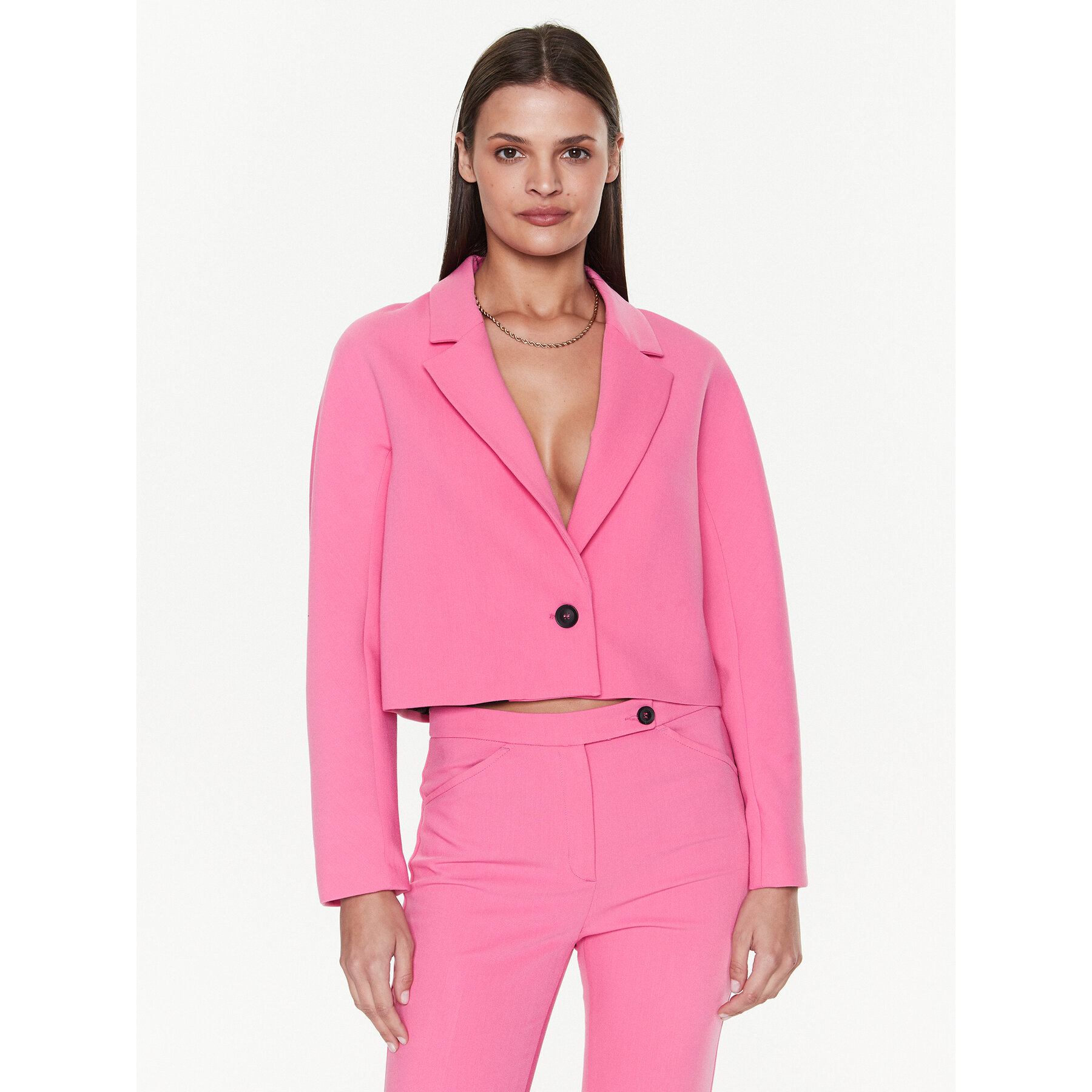 Sisley Sakko 2OLVLW00Y Rosa Relaxed Fit