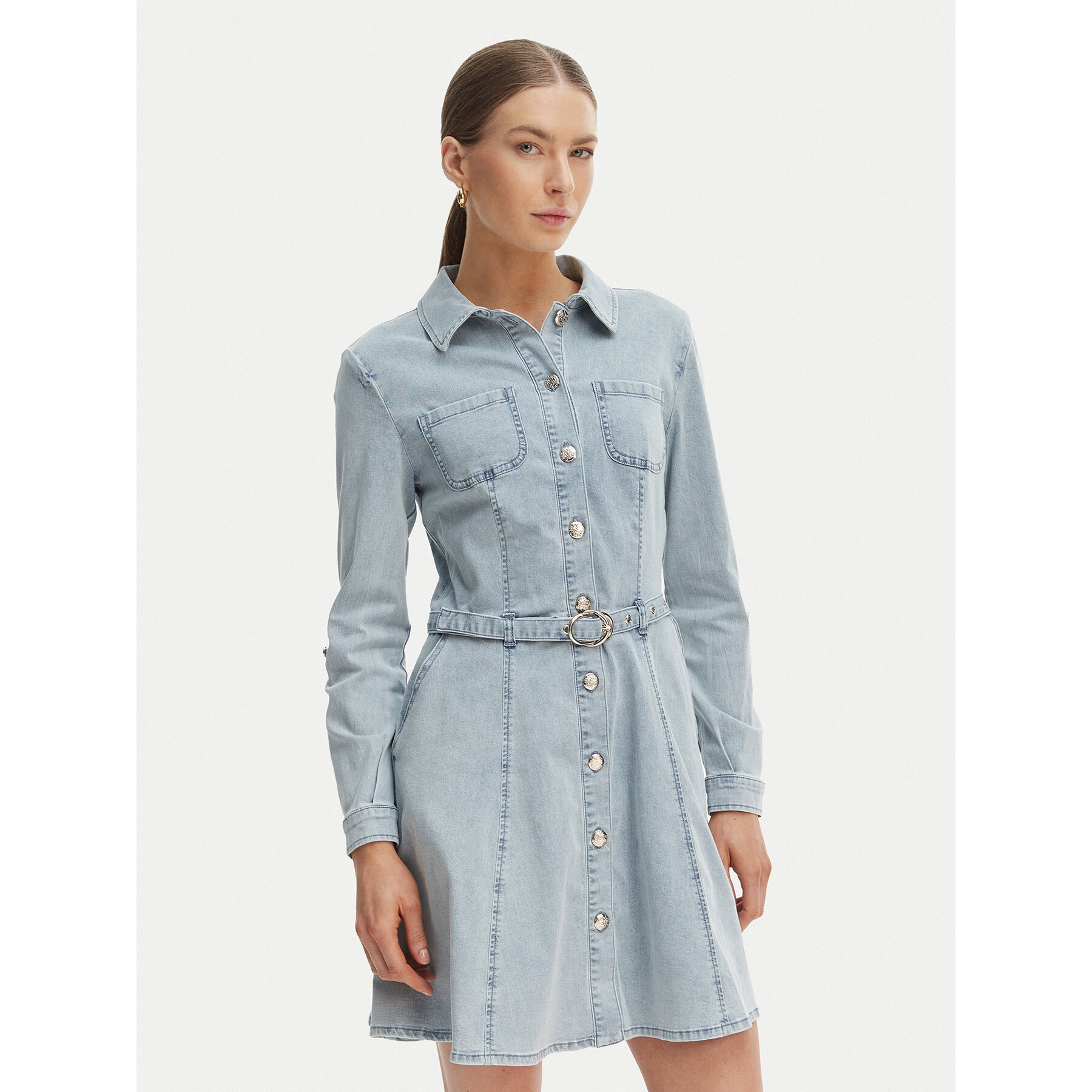 Morgan Jeanskleid 261-RODEX Himmelblau Slim Fit
