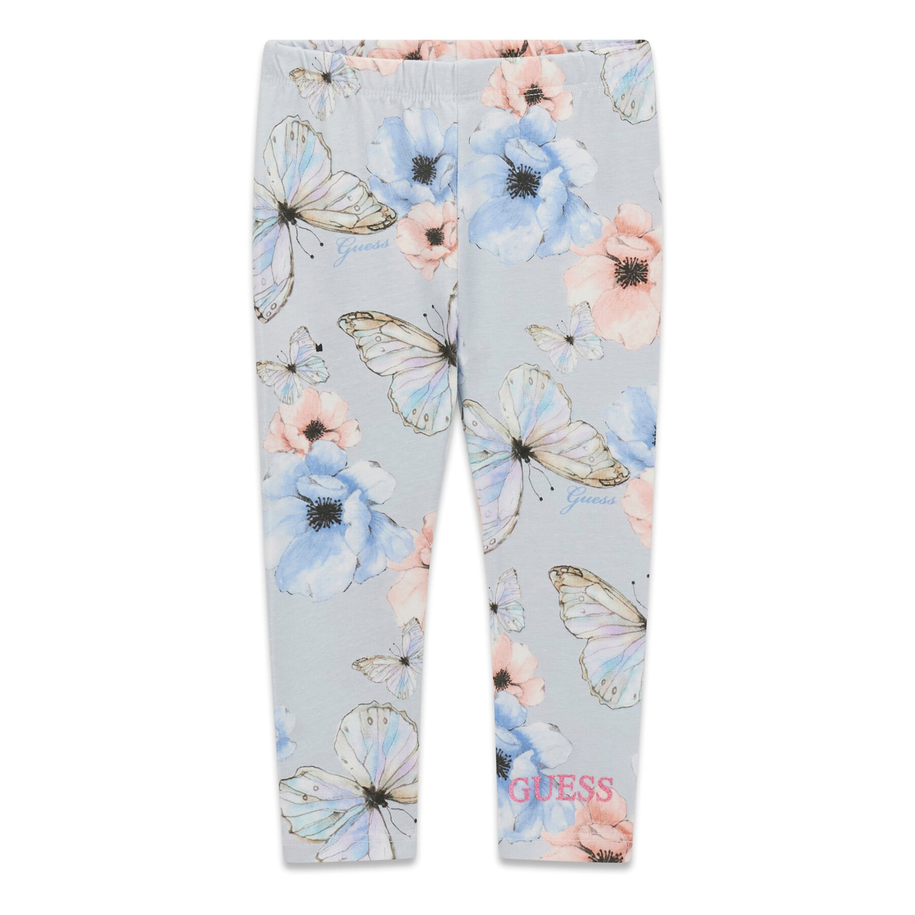 Guess Leggings K6RB07 J1314 Svijetloplava Slim Fit