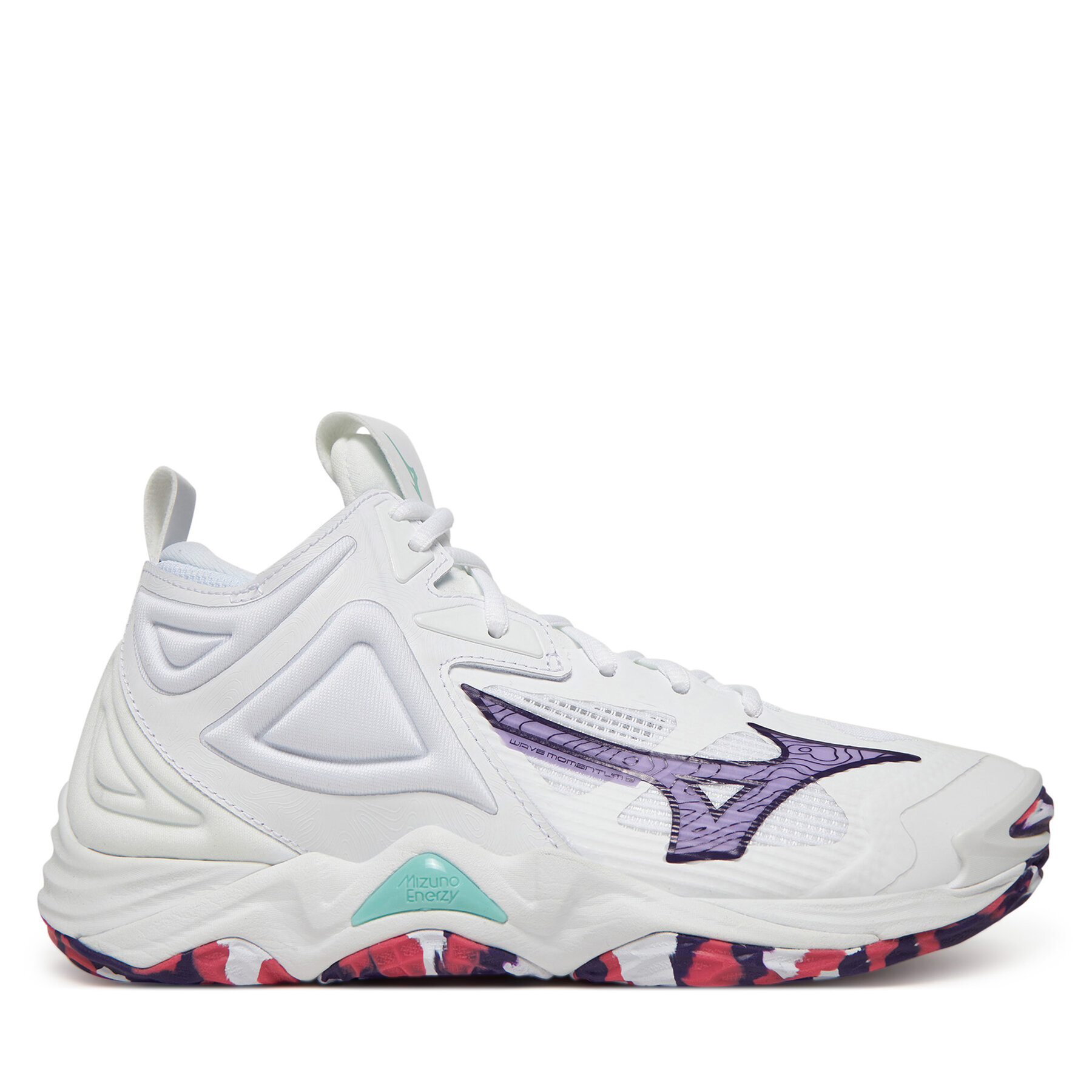 Обувки за зала Mizuno Wave Momentum 3 Mid V1GC2317 Бял